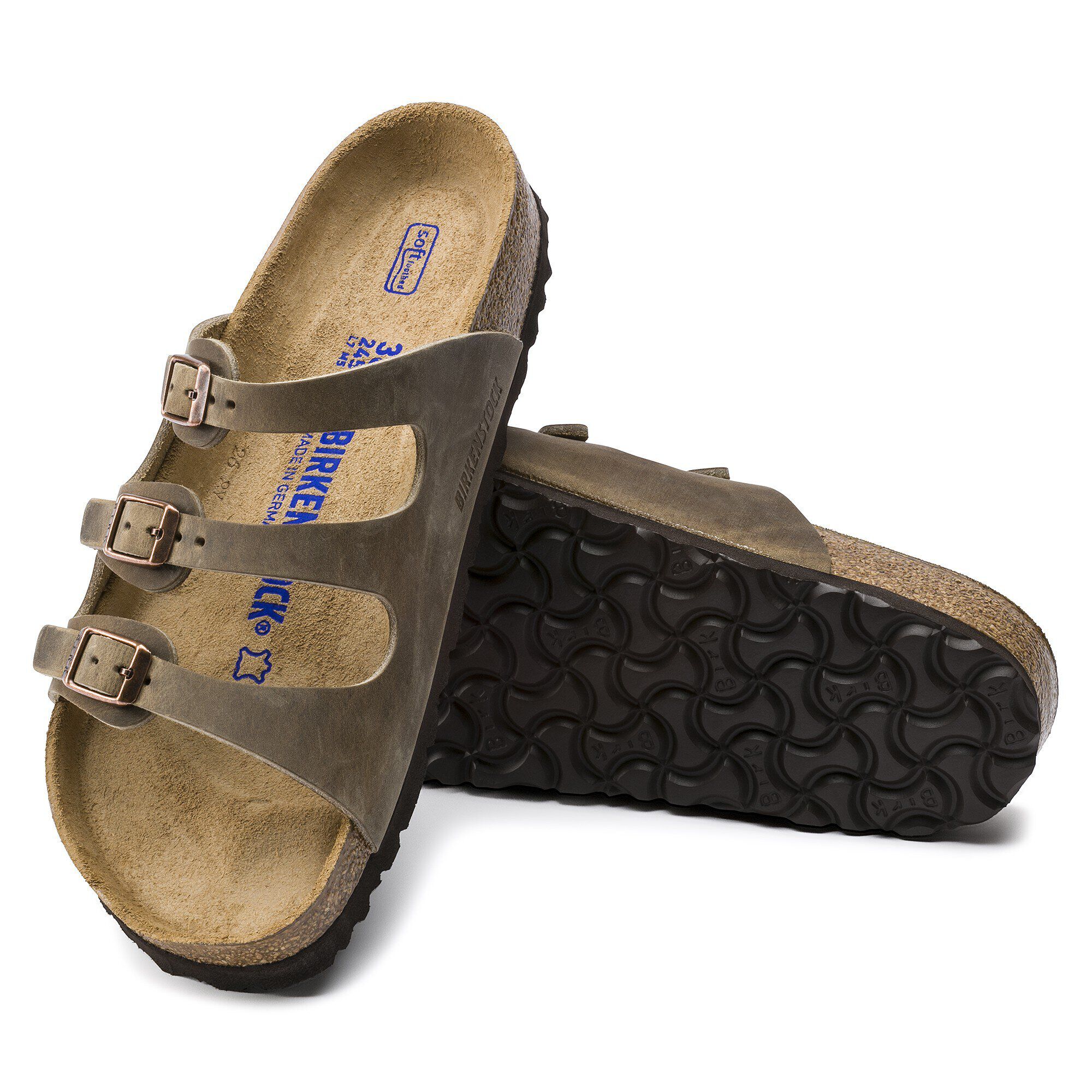 Florida Soft Footbed Oiled Leather Tobacco Brown - Image 6
