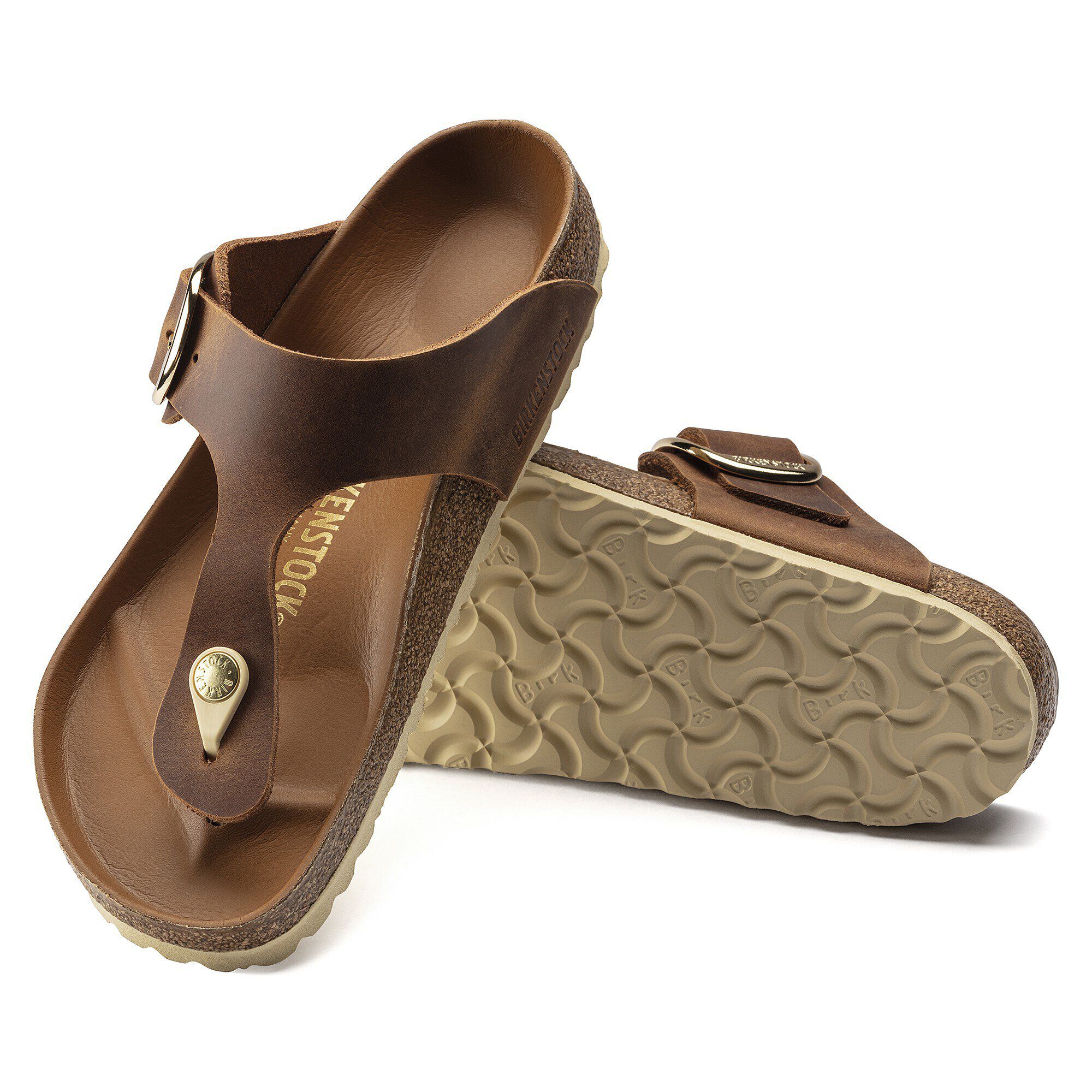 Gizeh Big Buckle Natural Leather Oiled - Image 6