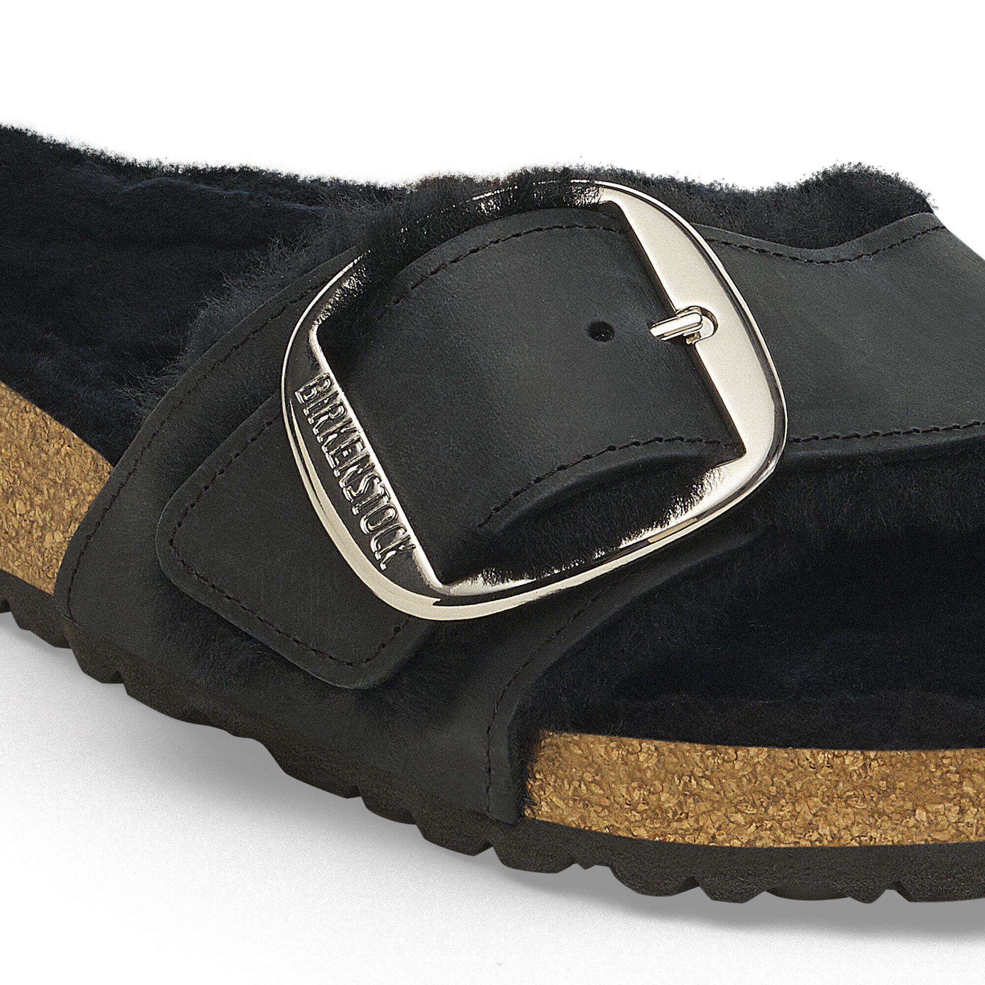 Madrid Big Buckle Shearling Natural Leather Oiled - Image 13