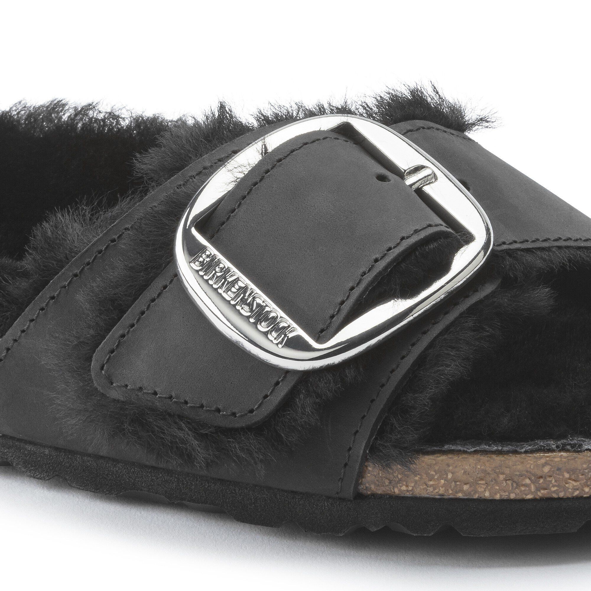 Madrid Big Buckle Shearling Natural Leather Oiled - Image 9