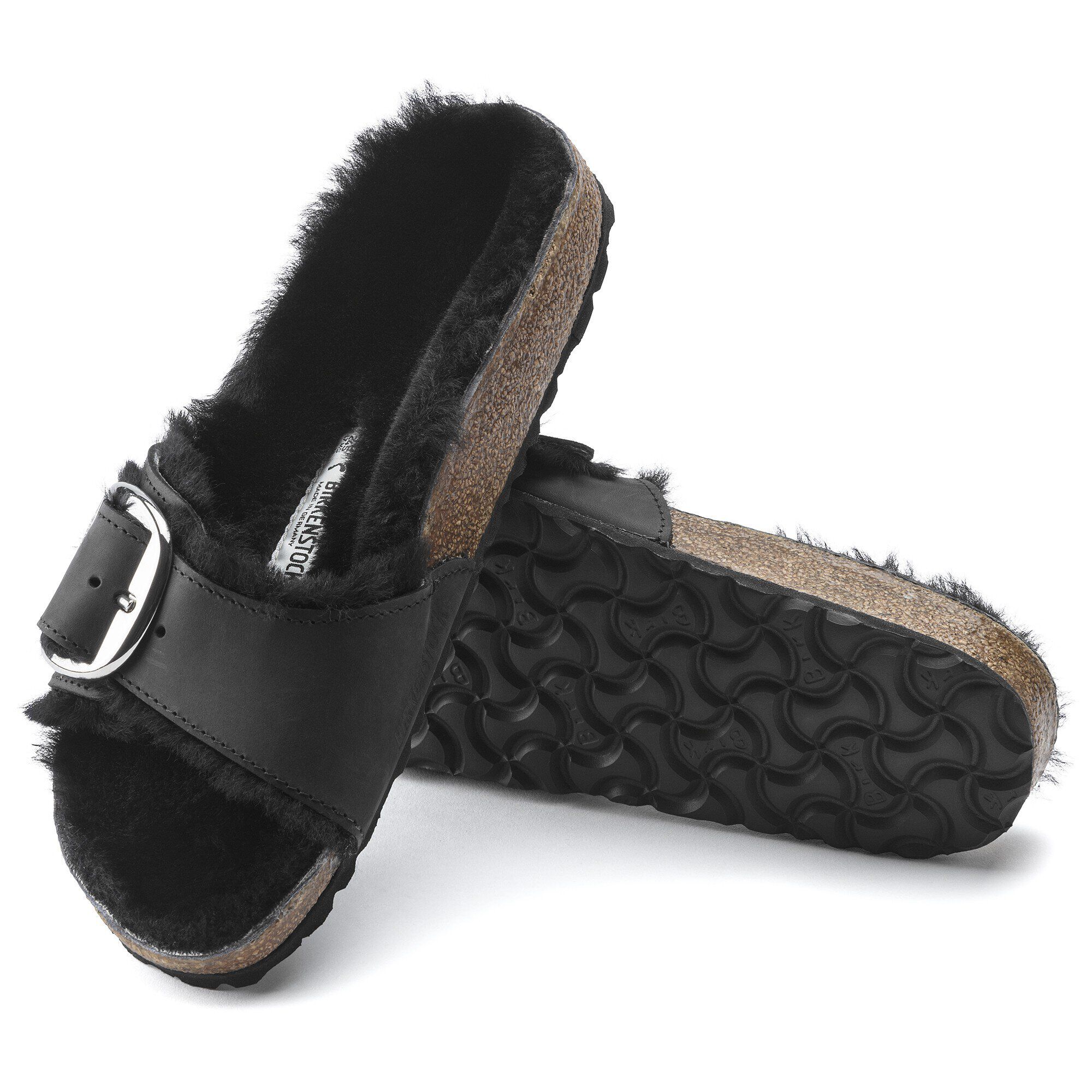 Madrid Big Buckle Shearling Natural Leather Oiled - Image 11