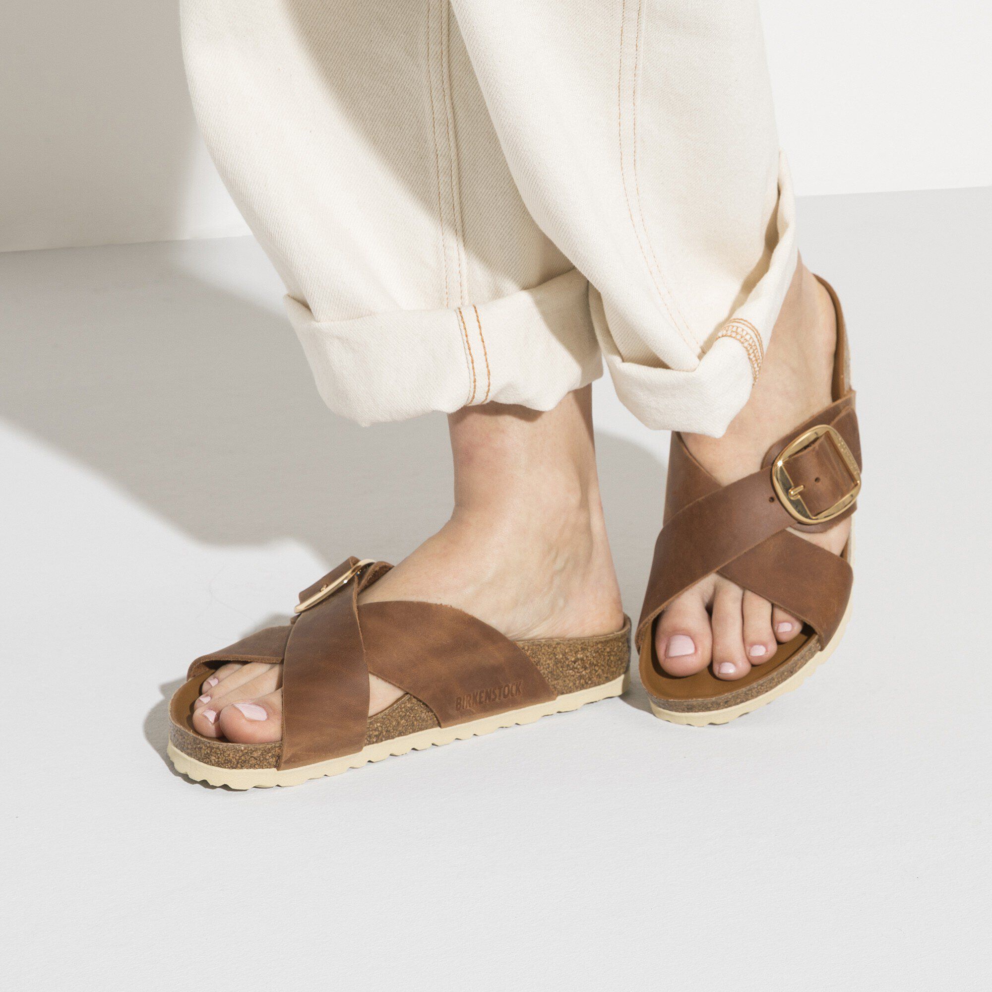 Siena Big Buckle Natural Leather Oiled - Image 6