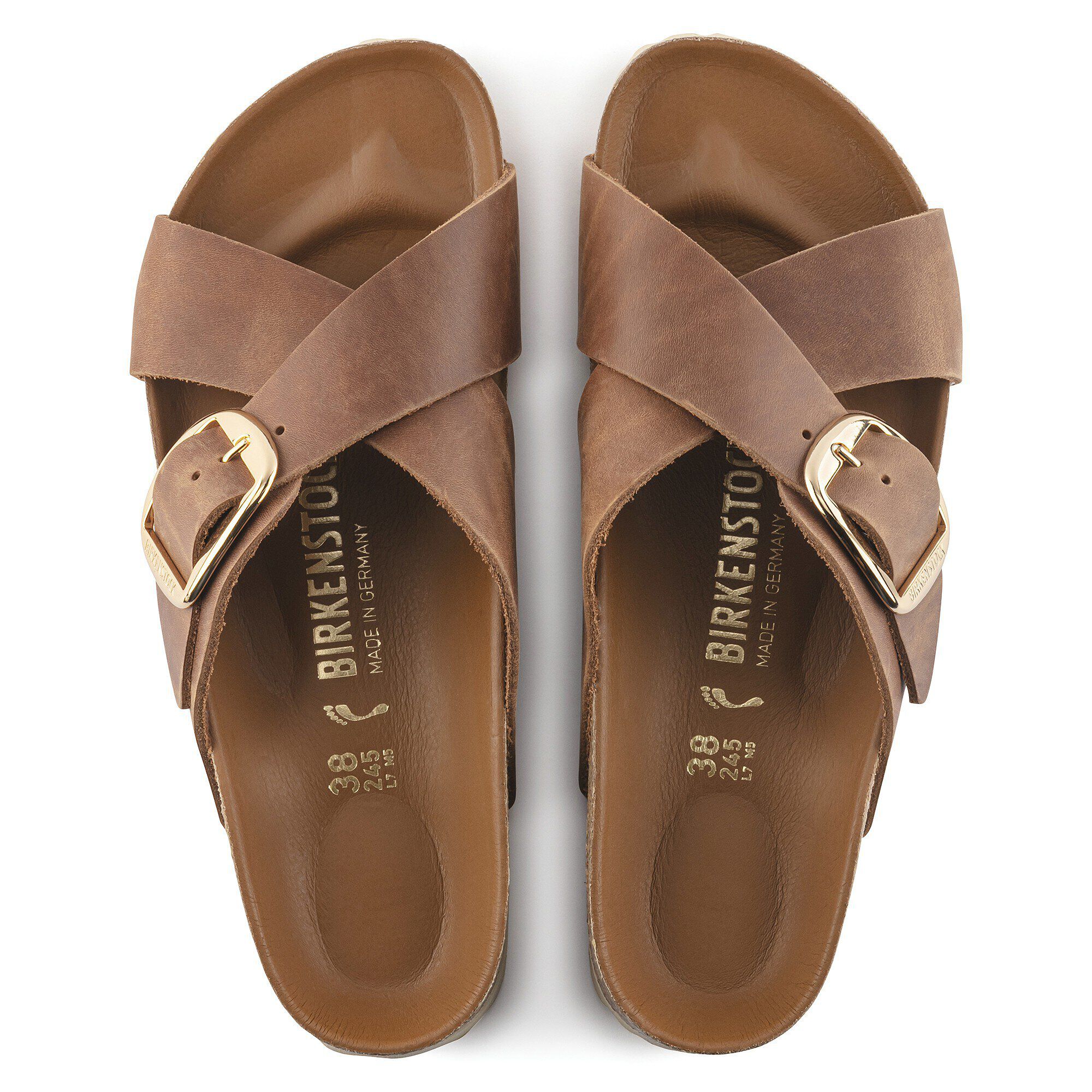 Alternative view of Siena Big Buckle Natural Leather Oiled