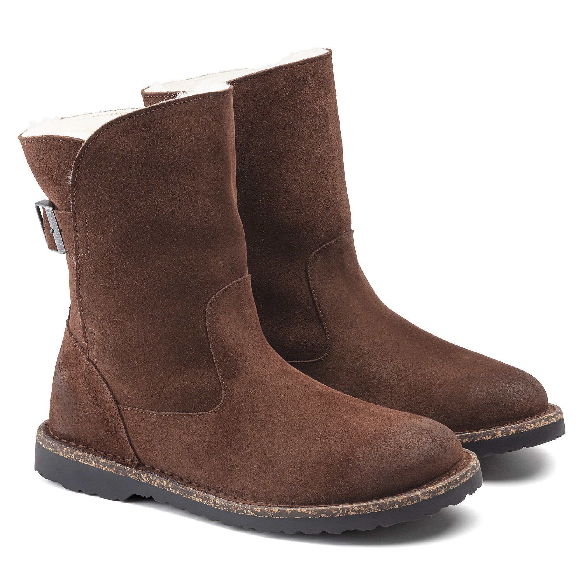 Uppsala Shearling Suede Leather Espresso - Image 5