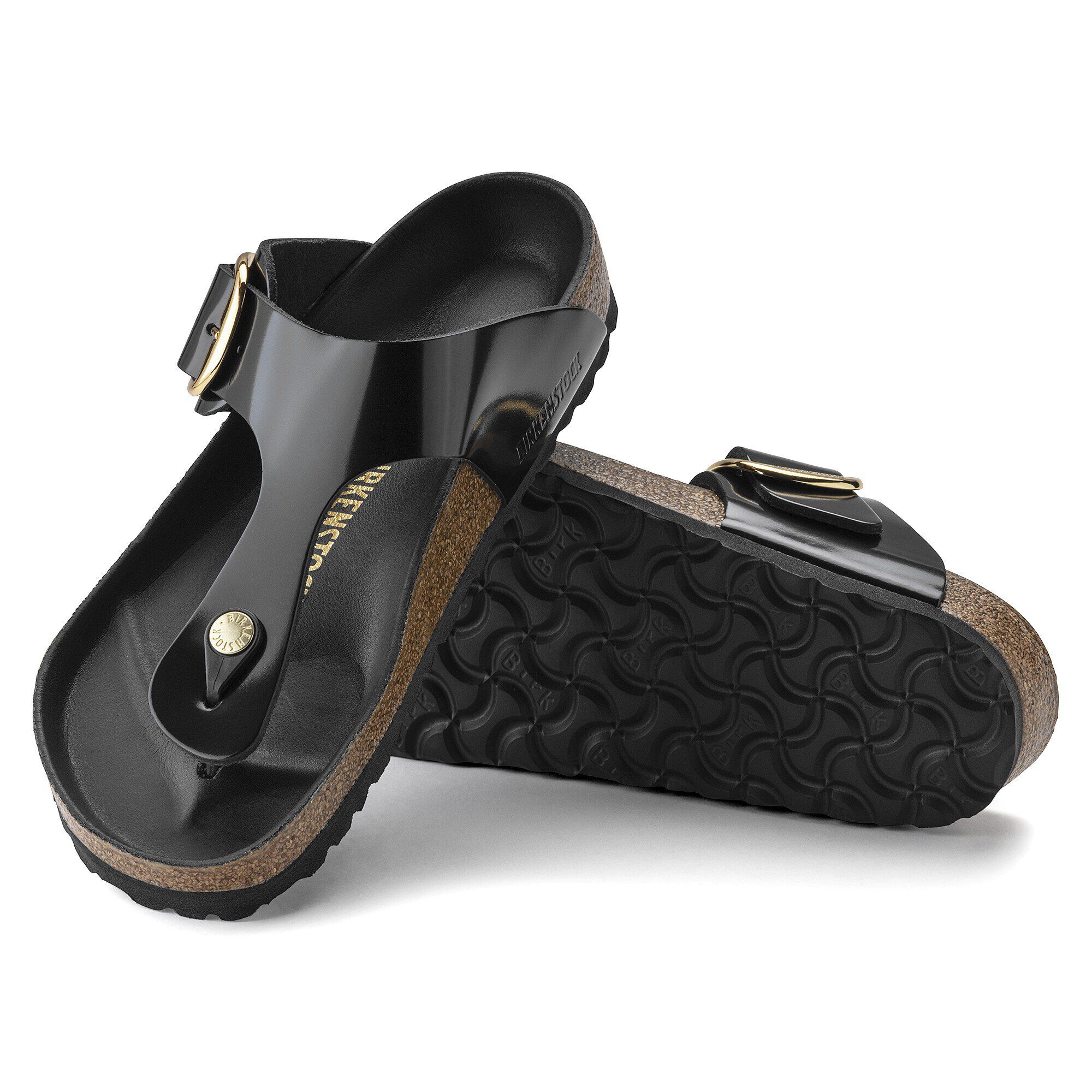 Gizeh Big Buckle Natural Leather Patent - Image 6