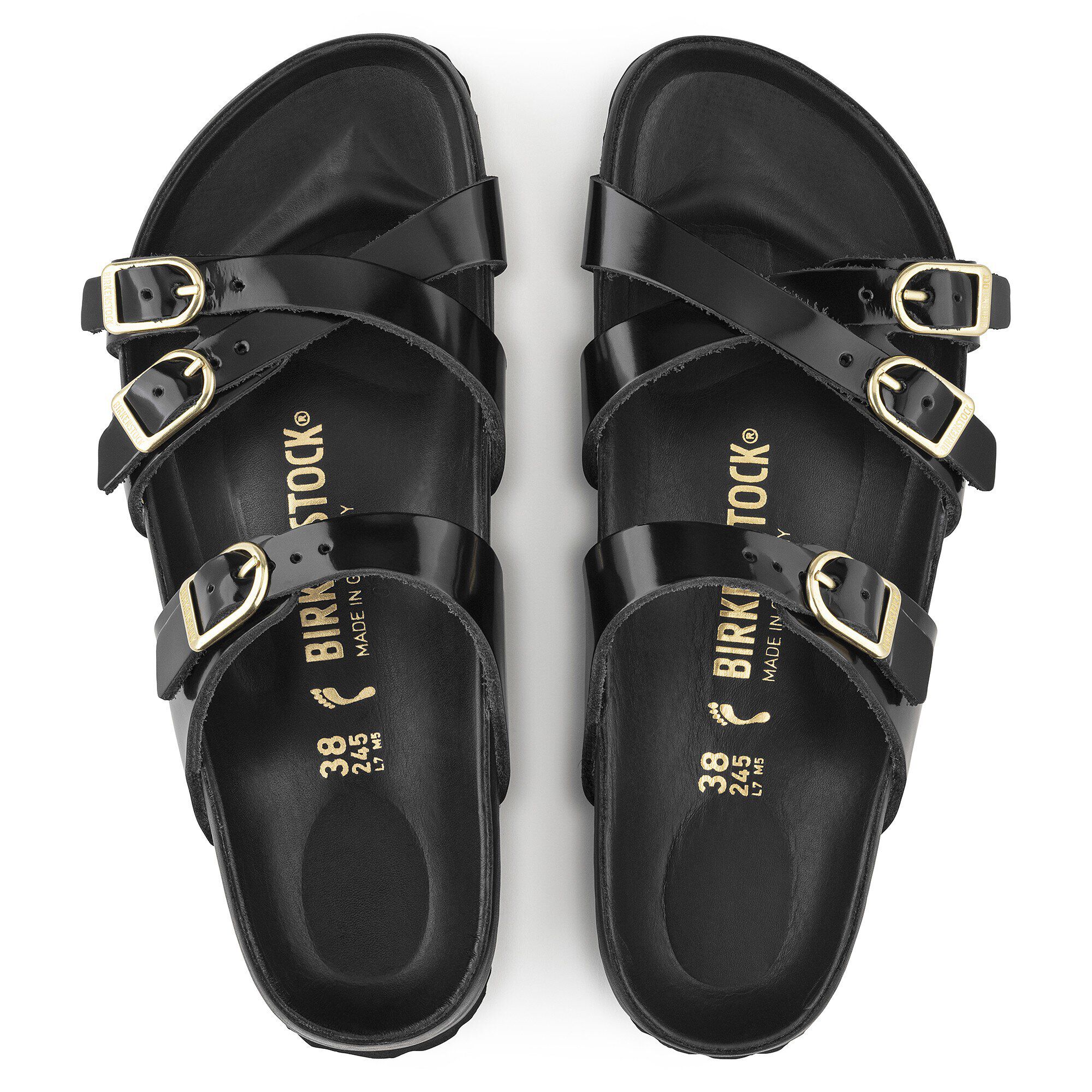 Franca Natural Leather Patent High Shine Black - Image 2