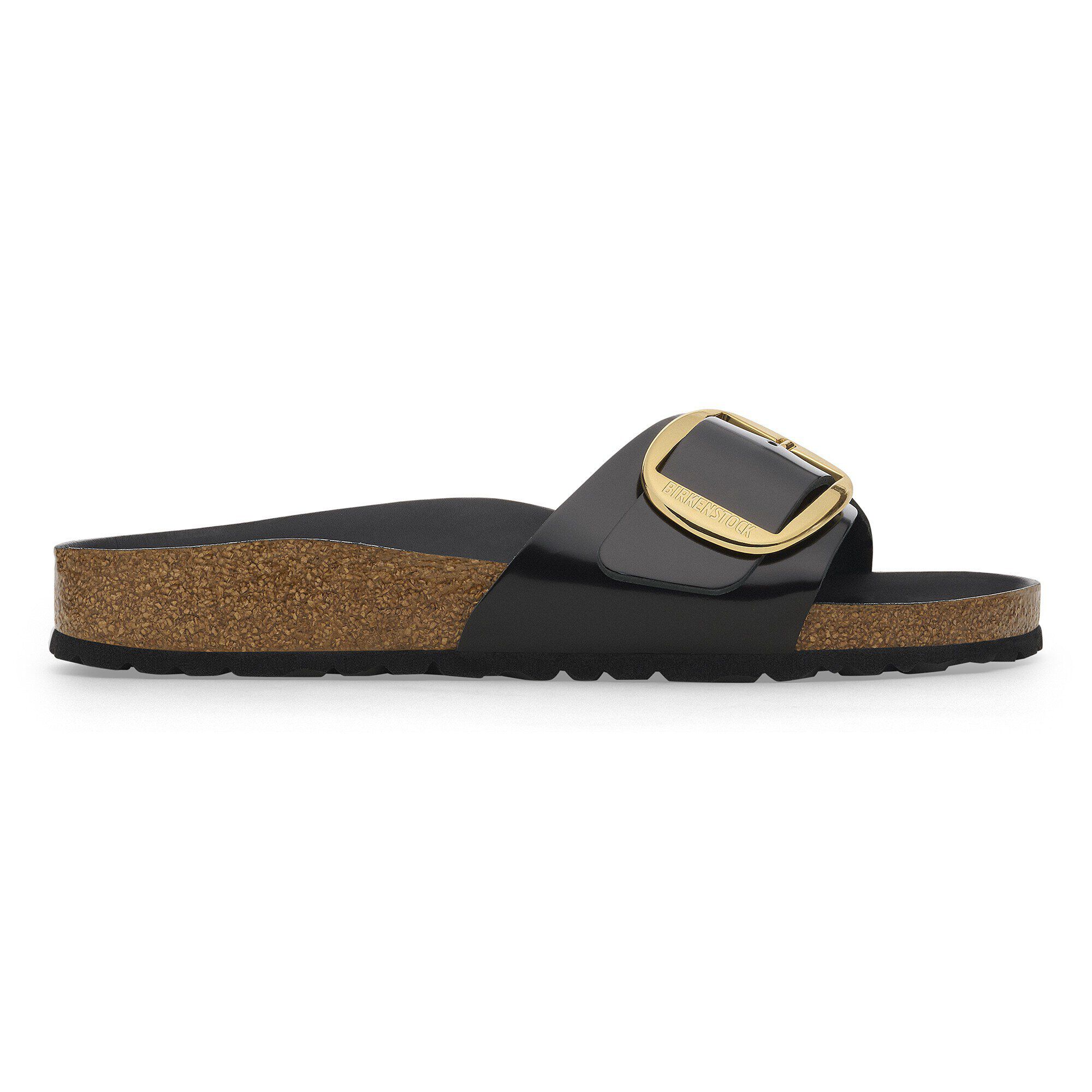 Madrid Big Buckle Natural Leather Patent - Image 3