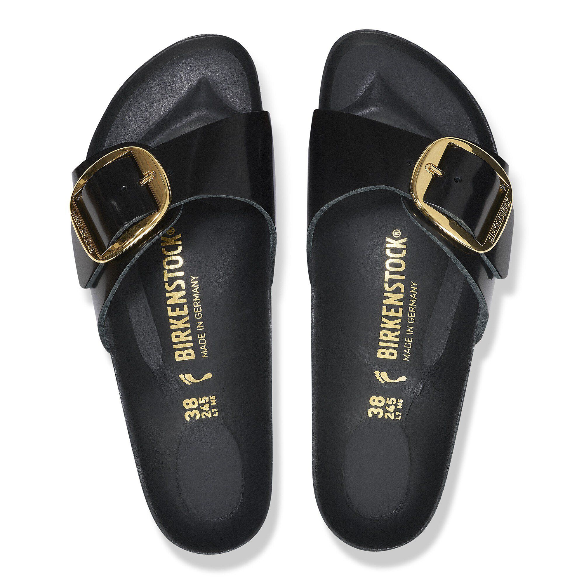 Alternative view of Madrid Big Buckle Natural Leather Patent