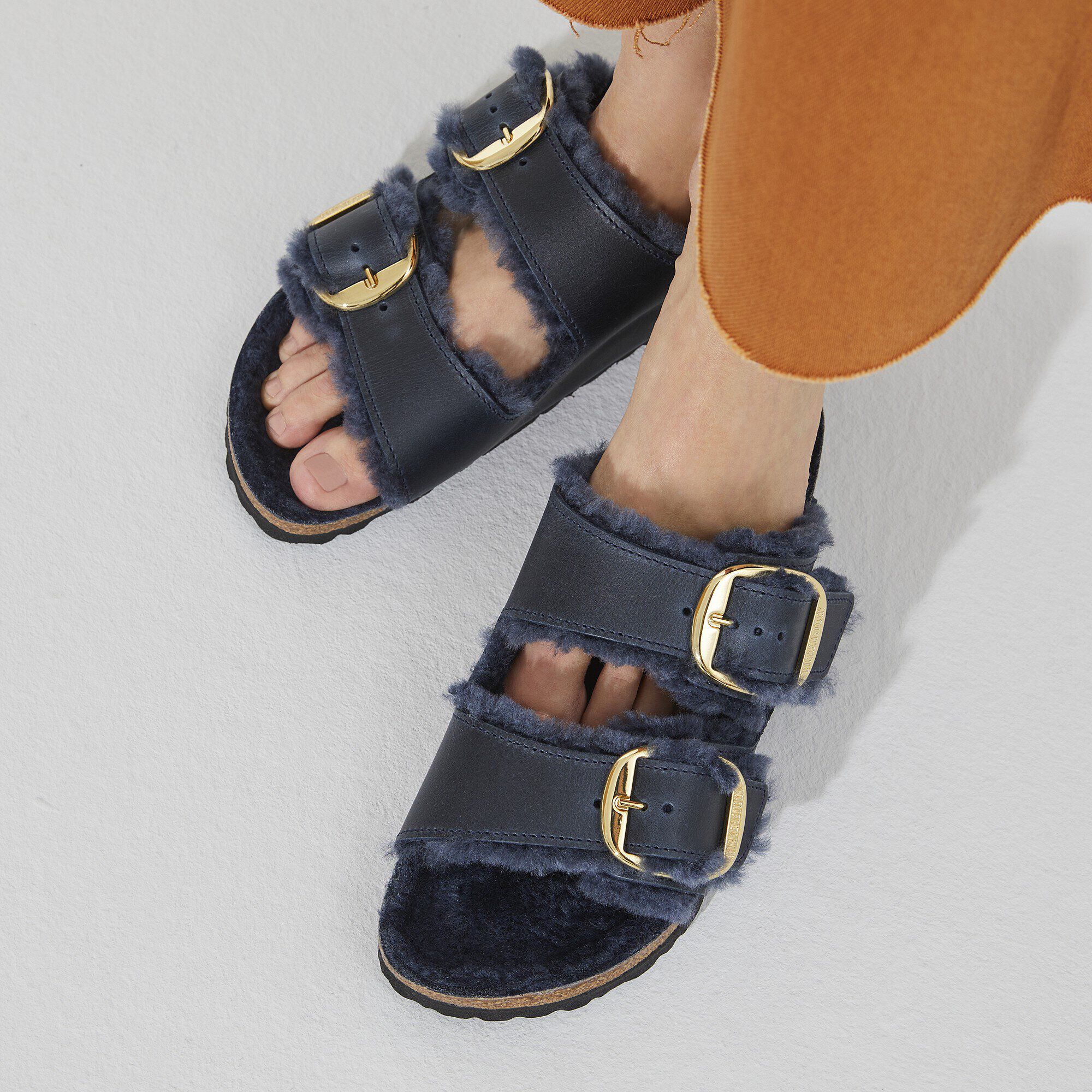 Arizona Big Buckle Shearling Natural Leather Oiled - Image 5