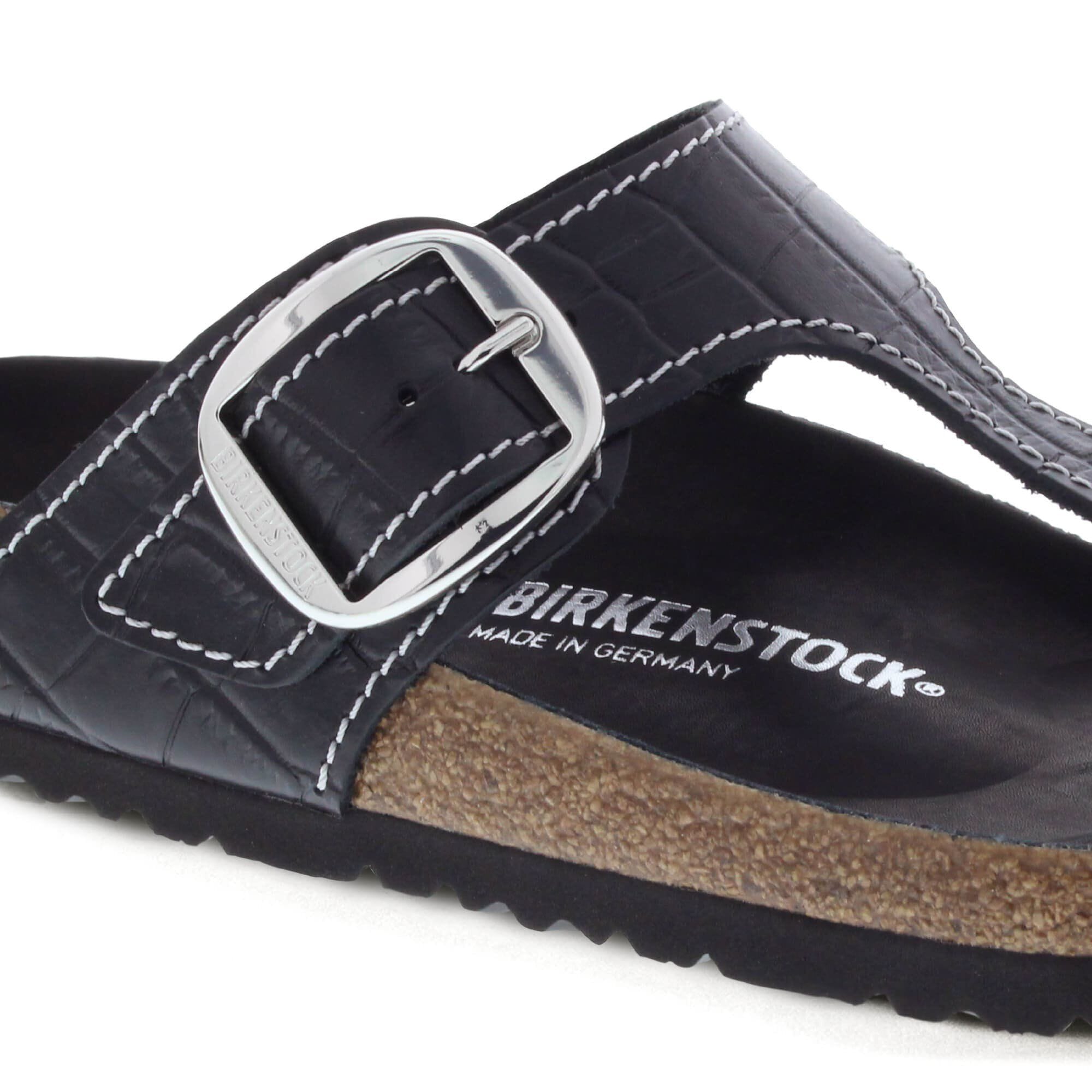Gizeh Big Buckle Natural Leather Patent Black - Image 6