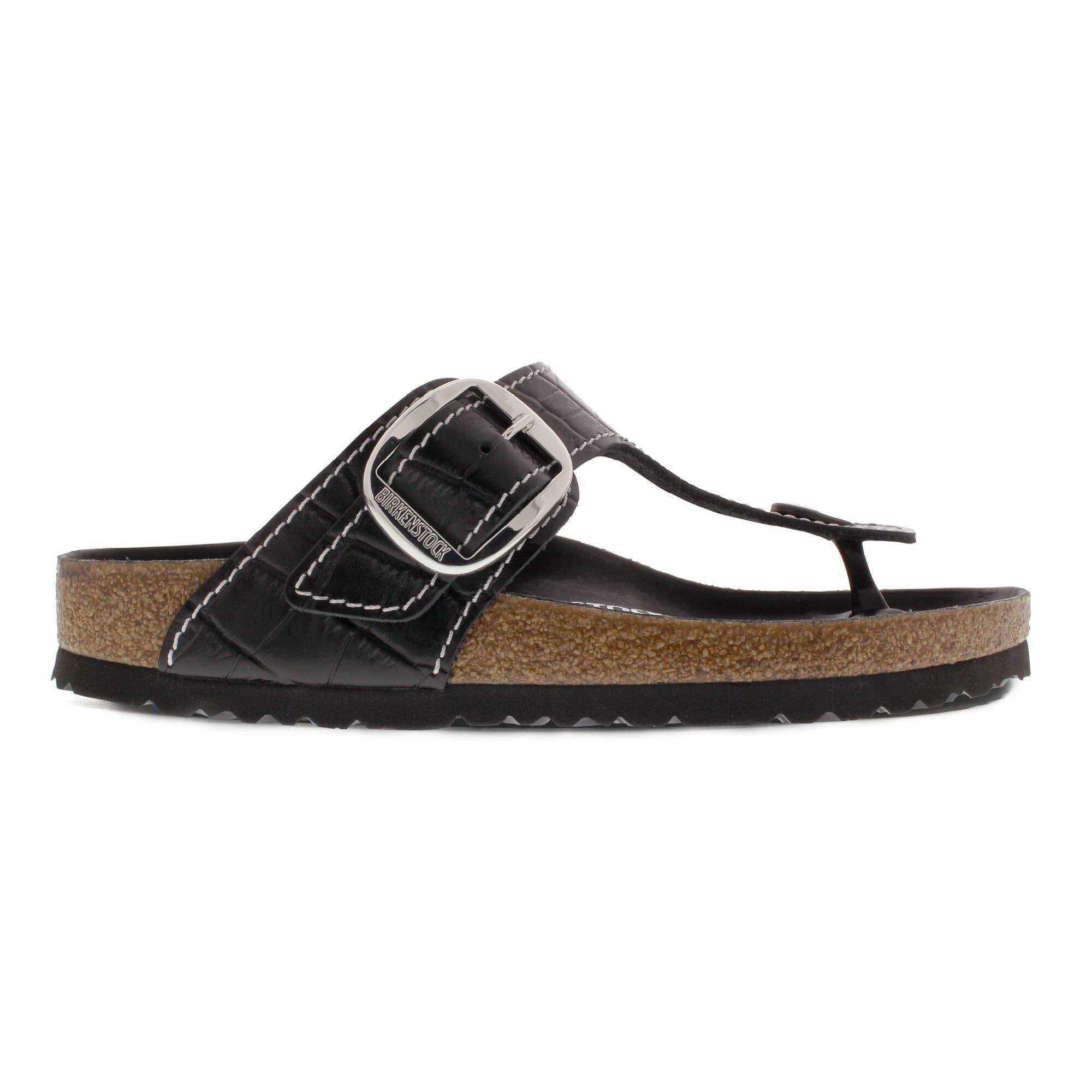 Gizeh Big Buckle Natural Leather Patent Black - Image 3