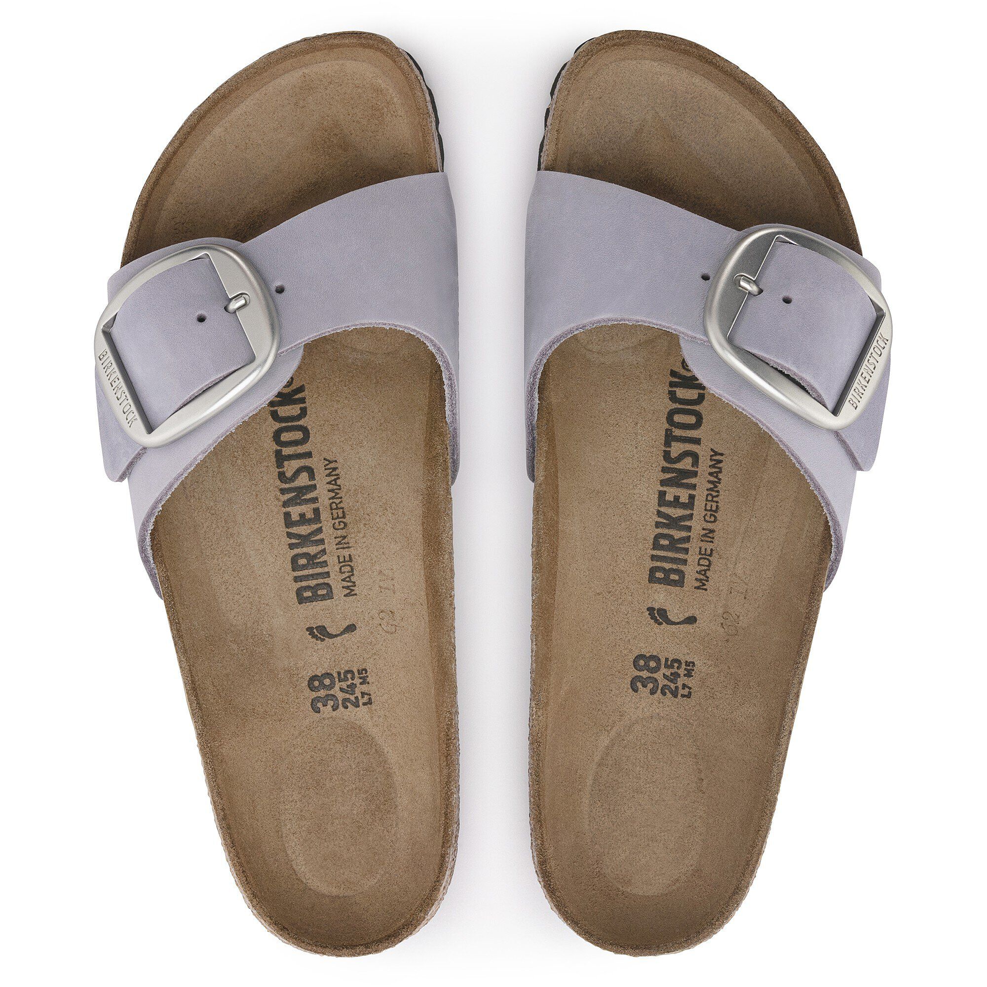 Madrid Big Buckle Nubuck Leather Purple Fog - Image 2