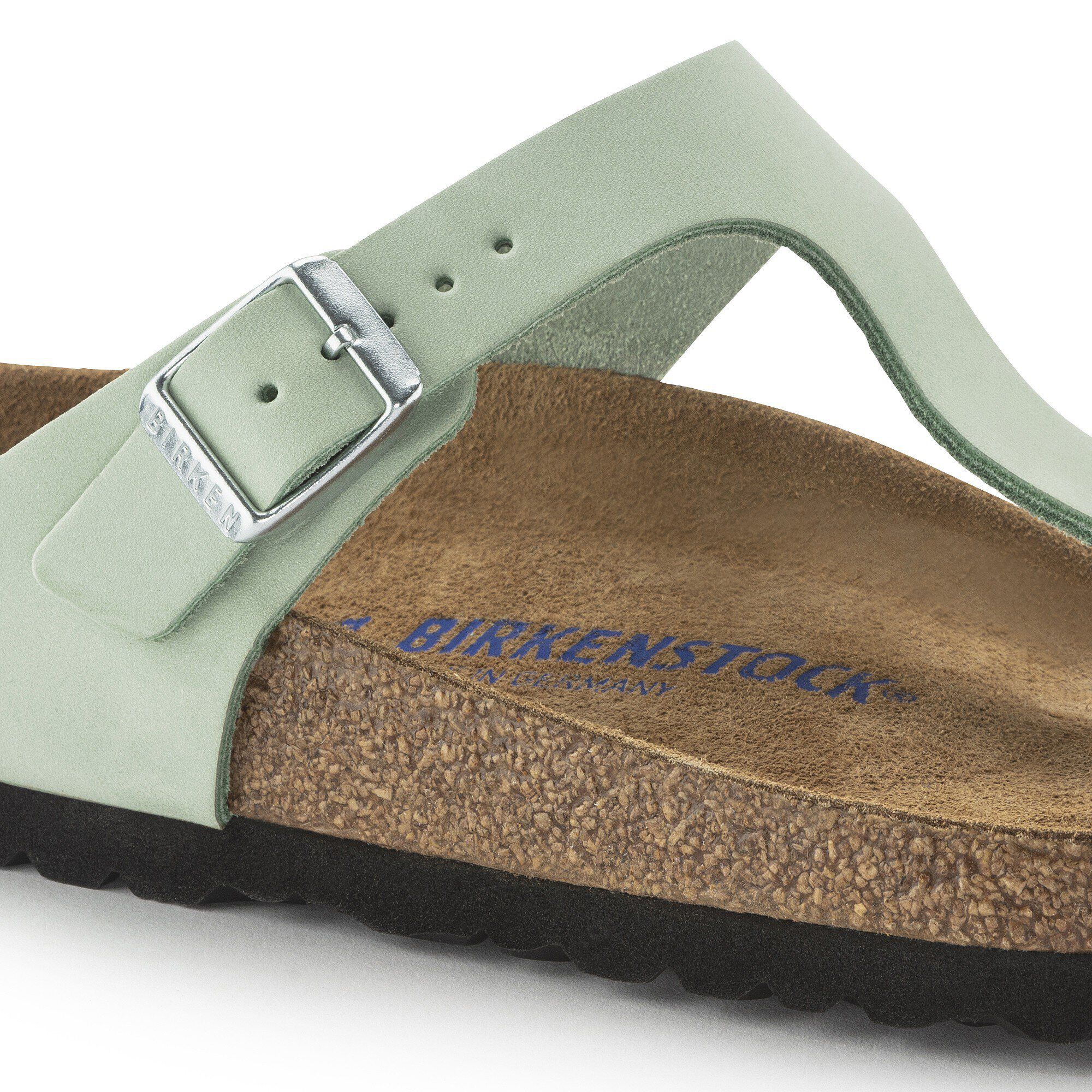 Gizeh Soft Footbed Nubuck Leather Matcha - Image 4