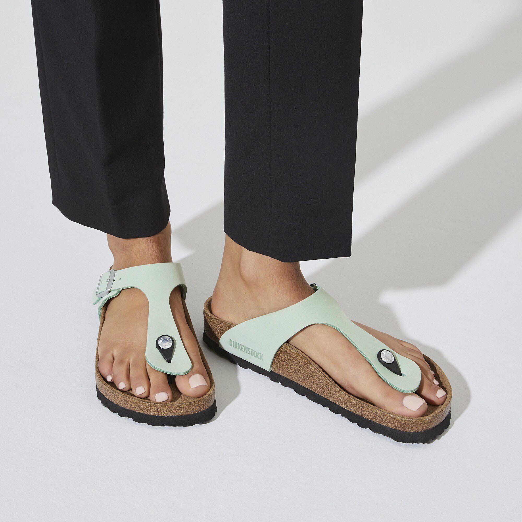 Gizeh Soft Footbed Nubuck Leather Matcha - Image 5