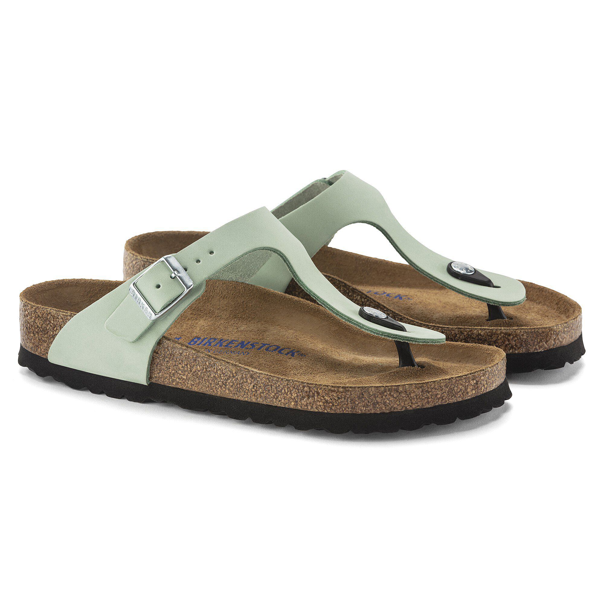 Gizeh Soft Footbed Nubuck Leather Matcha - Image 8
