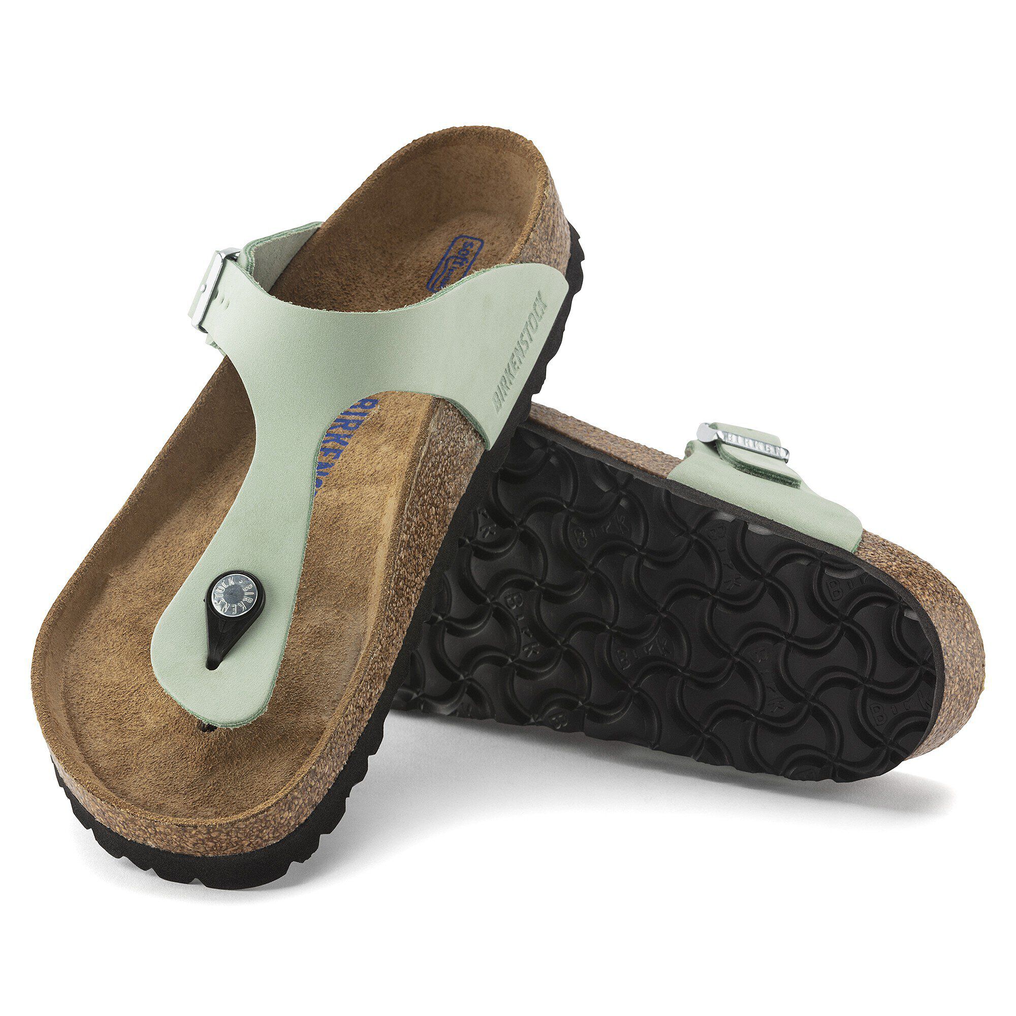 Gizeh Soft Footbed Nubuck Leather Matcha - Image 6