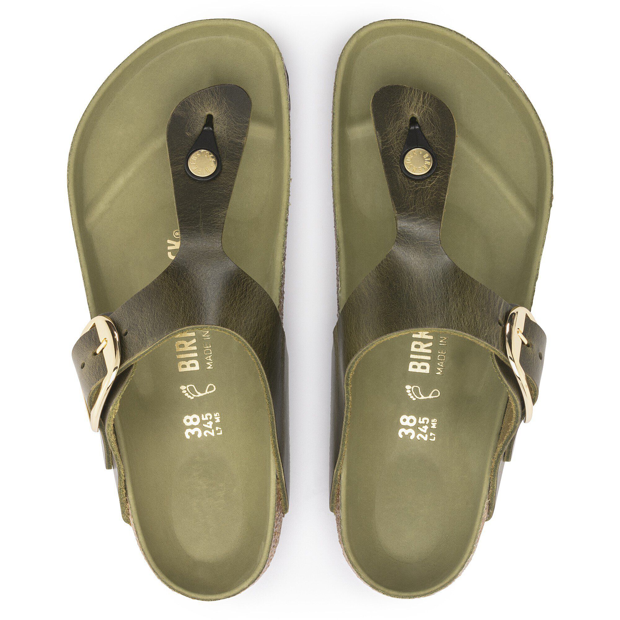 Alternative view of Gizeh Big Buckle Natural Leather Oiled