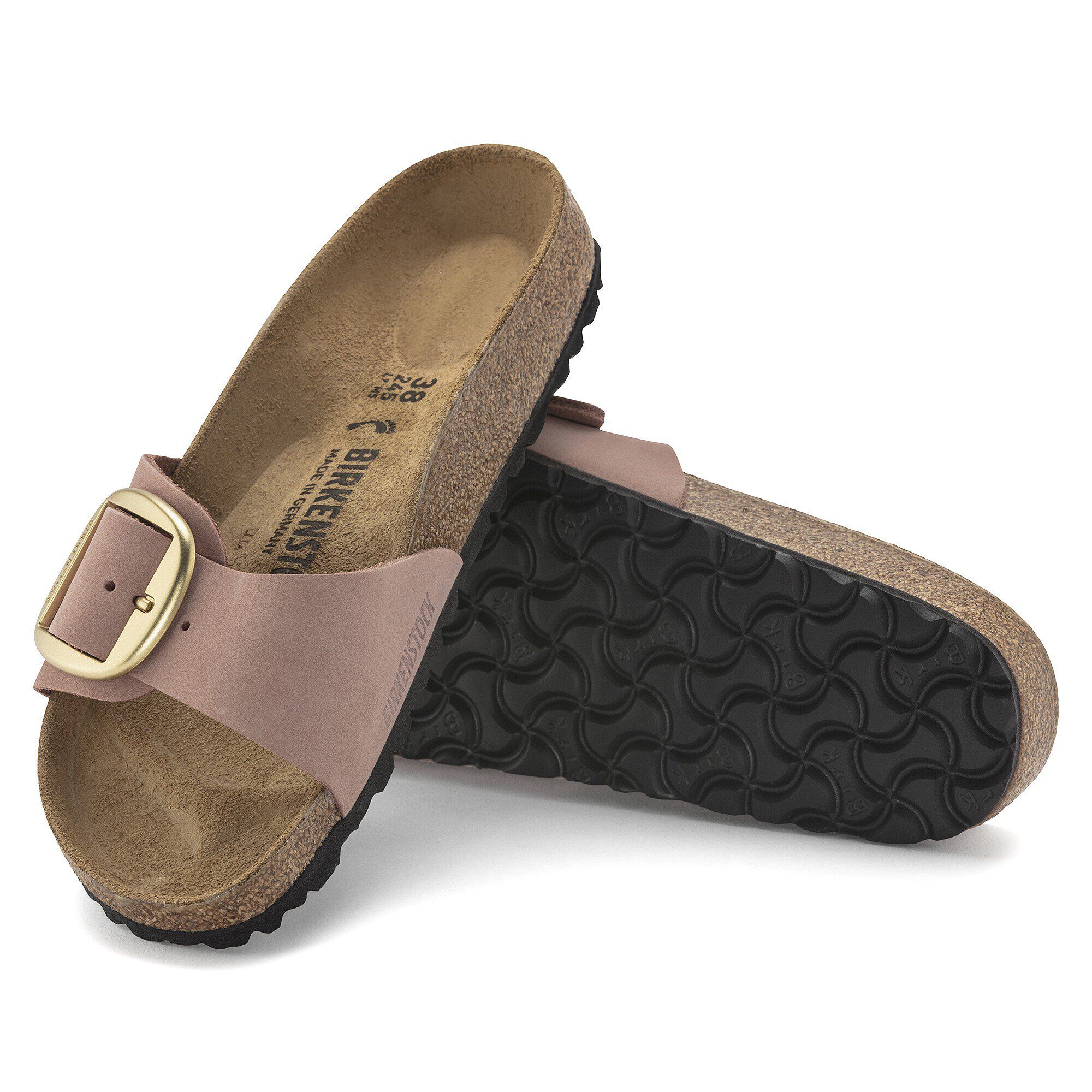 Madrid Big Buckle Natural Leather Nubuck - Image 7