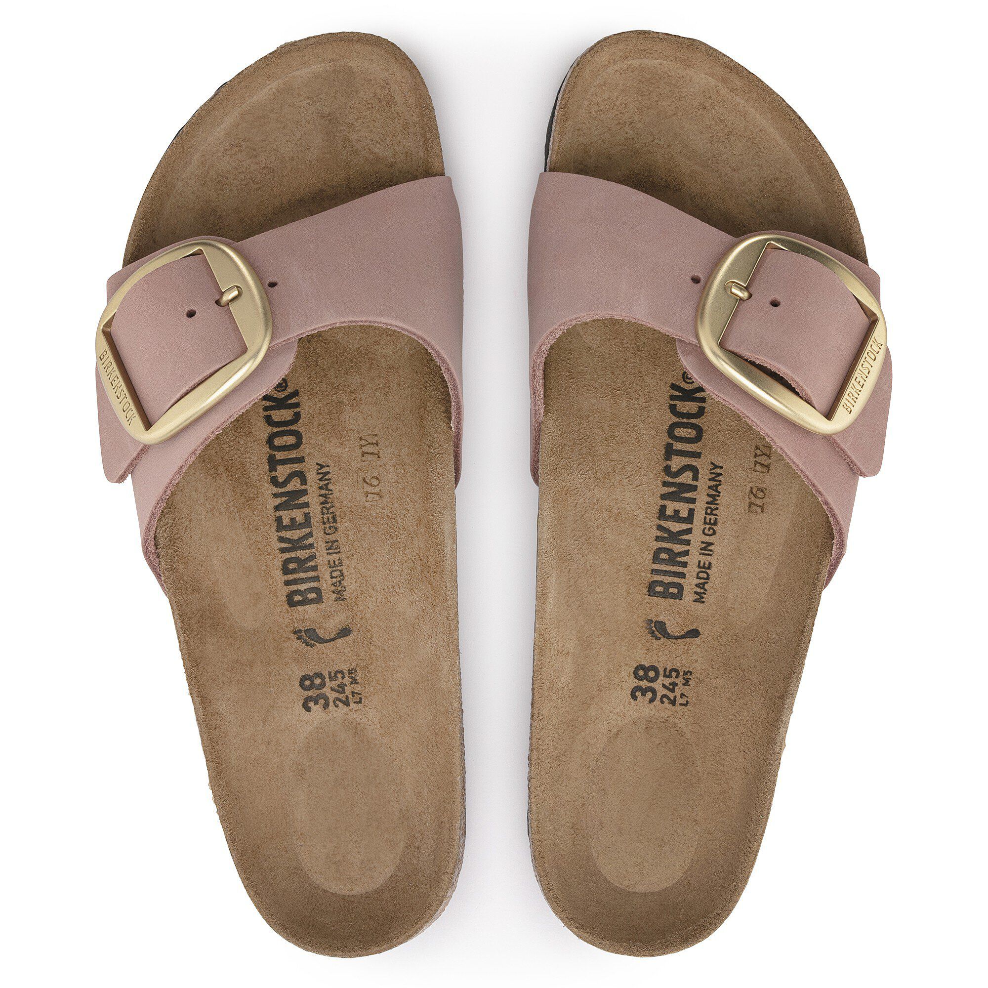 Madrid Big Buckle Natural Leather Nubuck - Image 2