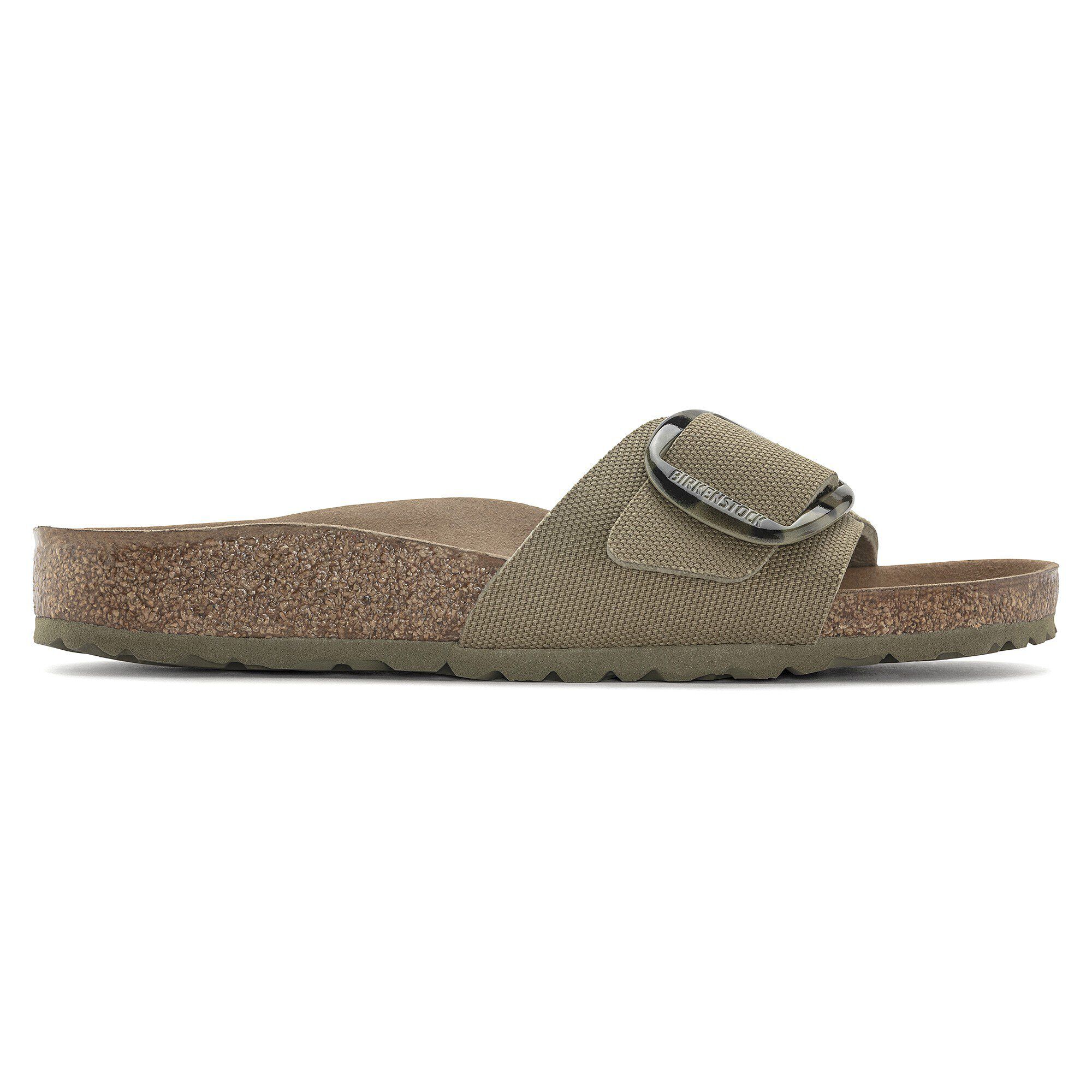 Madrid Vegan Big Buckle Textile Faded Khaki - Image 3