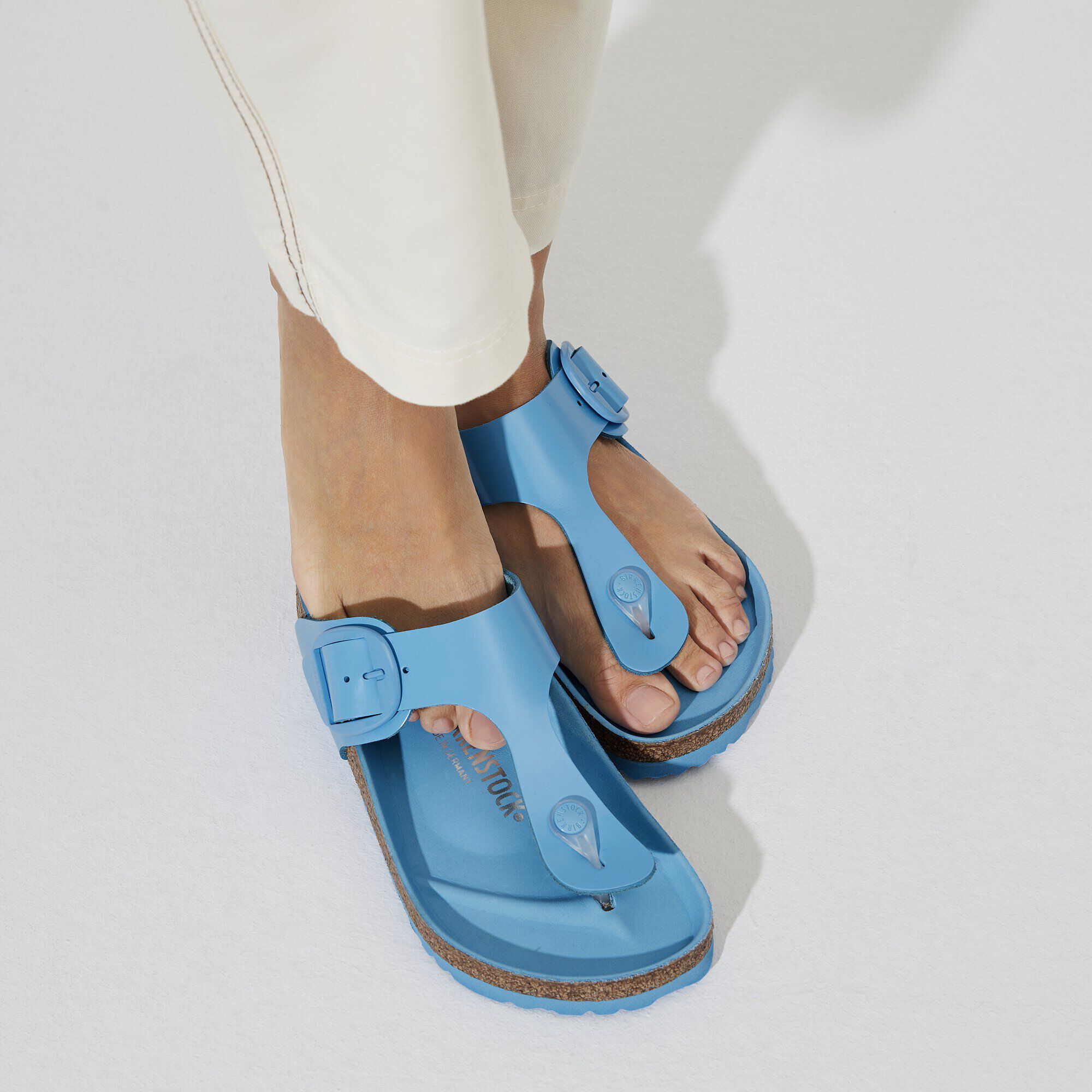Gizeh Big Buckle Natural Leather Patent - Image 4