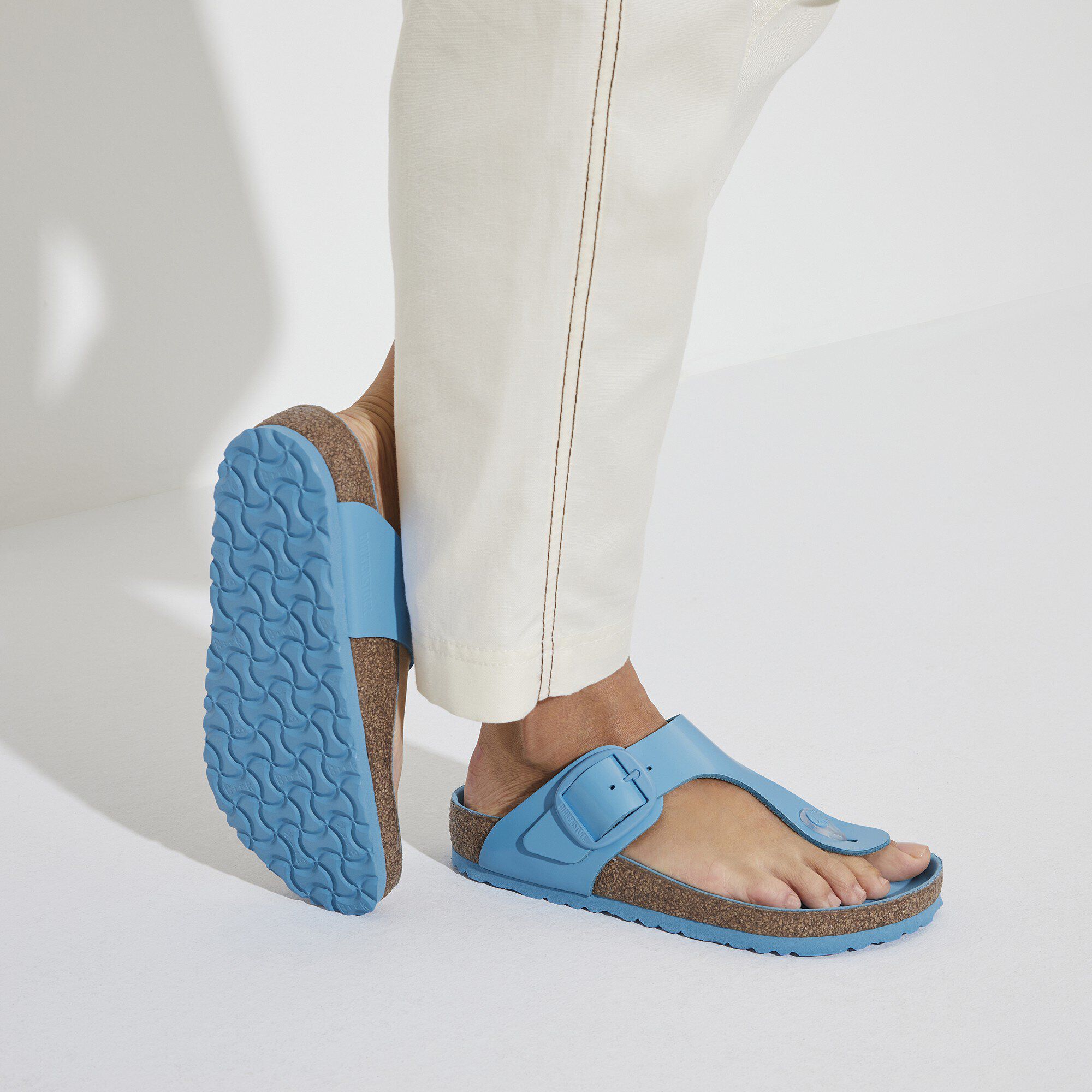 Gizeh Big Buckle Natural Leather Patent - Image 7