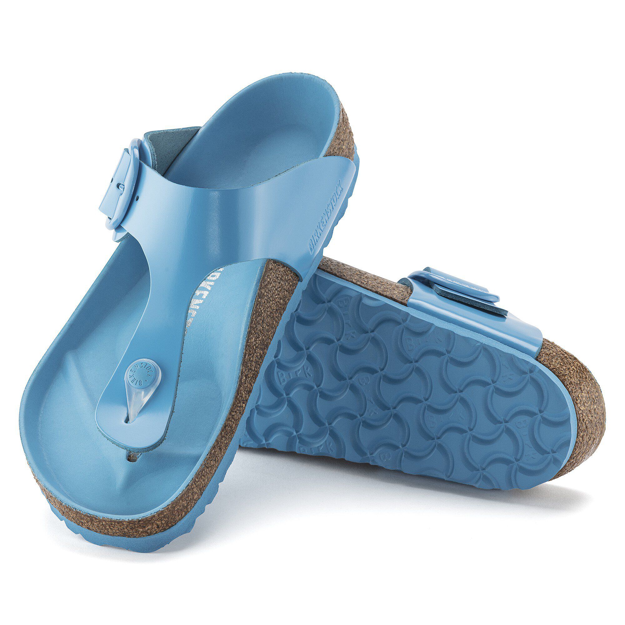 Gizeh Big Buckle Natural Leather Patent - Image 6