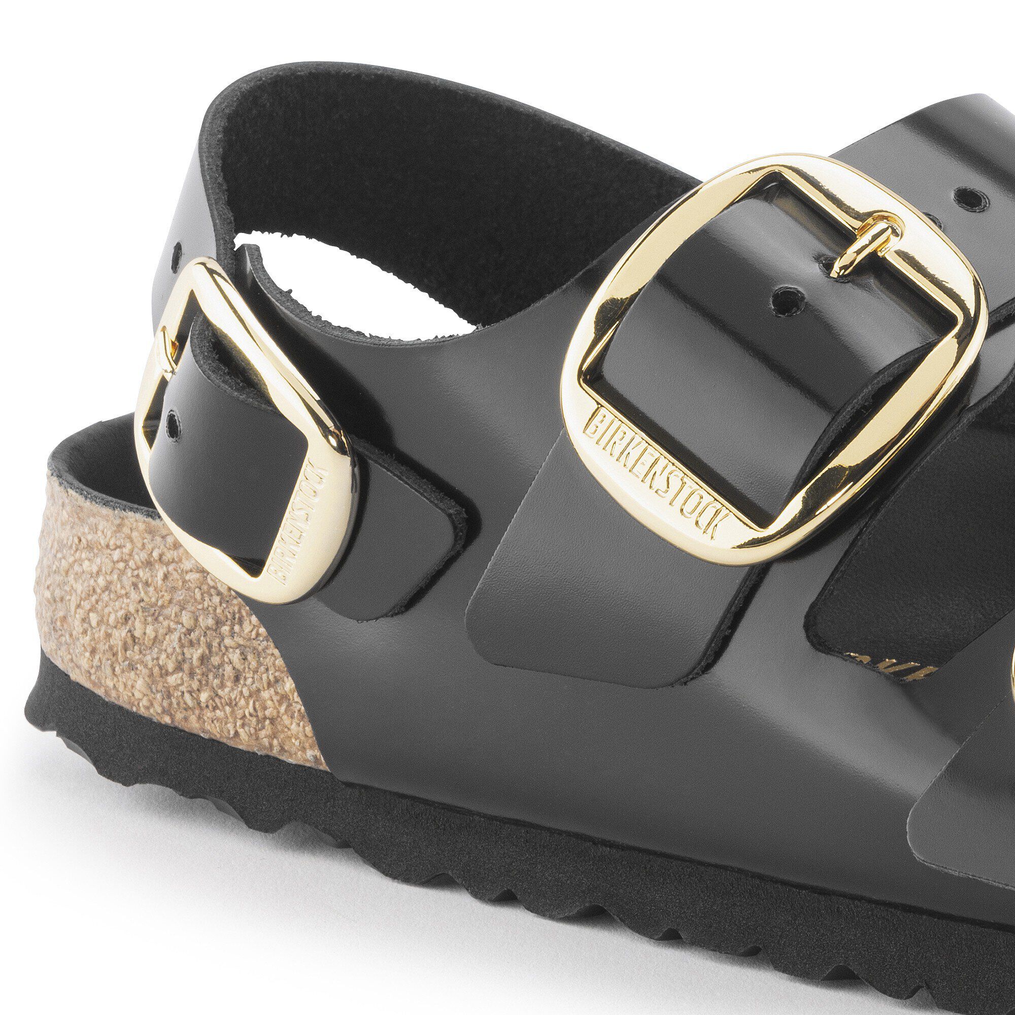 Milano Big Buckle Natural Leather Patent - Image 8
