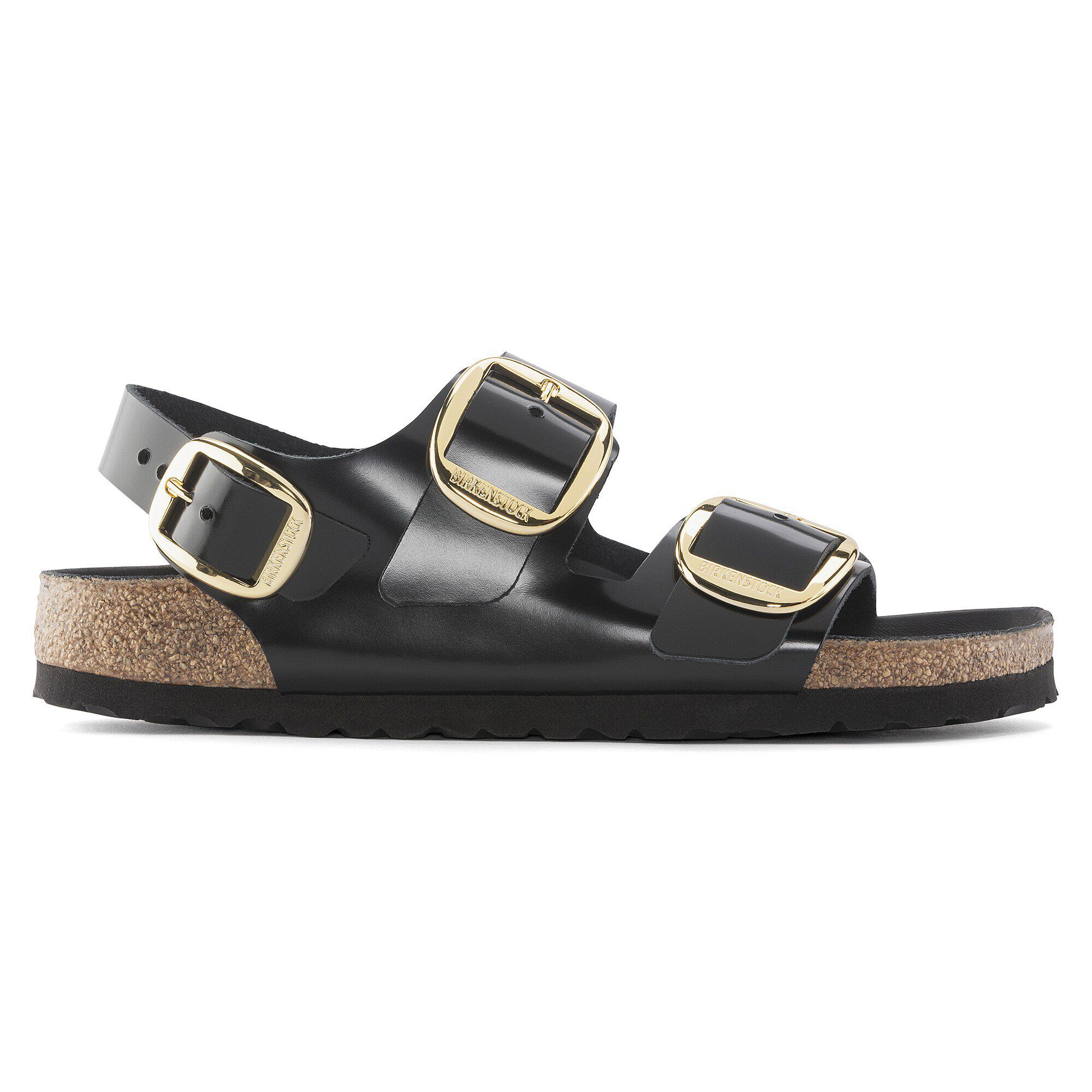 Milano Big Buckle Natural Leather Patent - Image 3