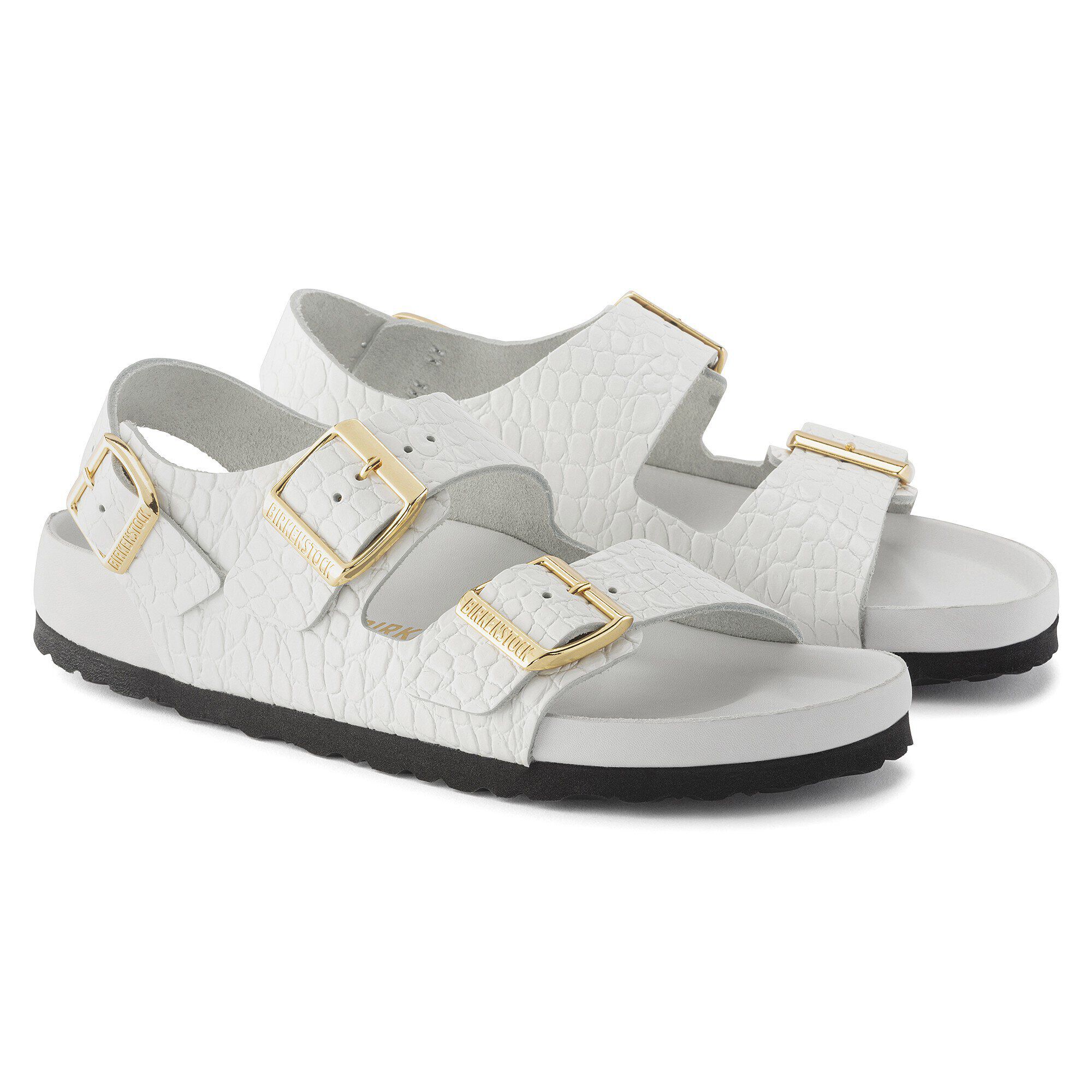 Milano Embossed Leather Emboss White - Image 7