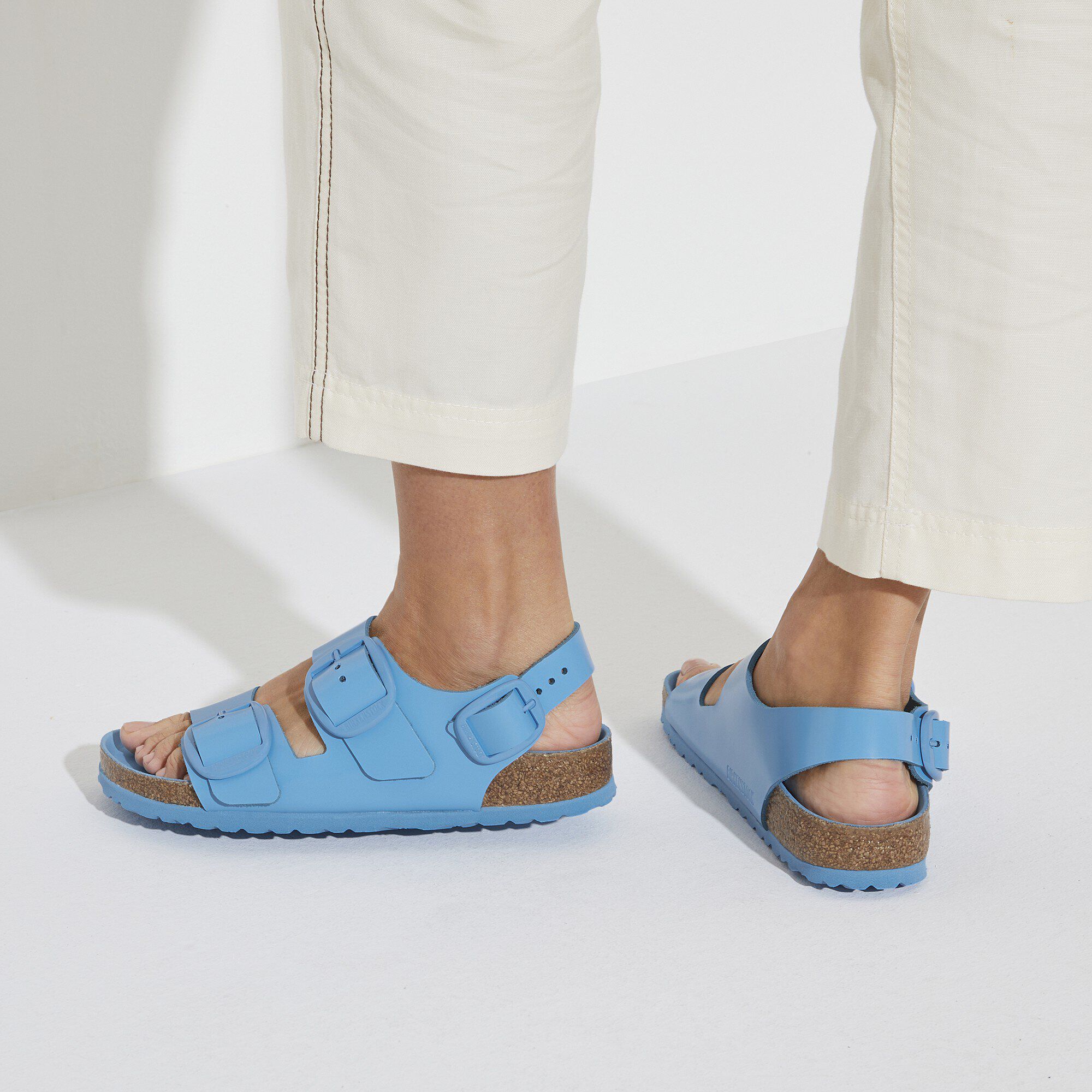 Milano Big Buckle Natural Leather Patent - Image 4