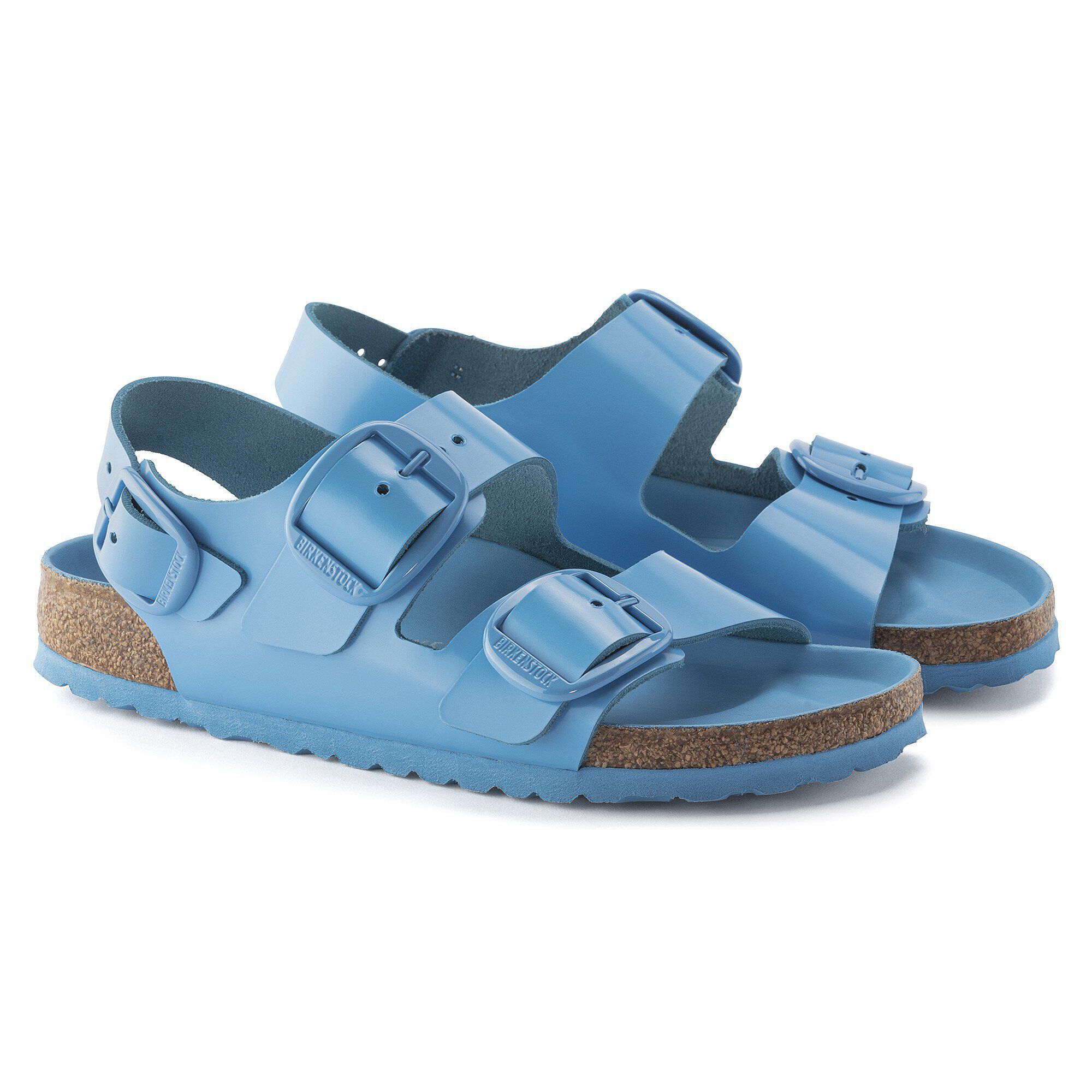 Milano Big Buckle Natural Leather Patent - Image 9