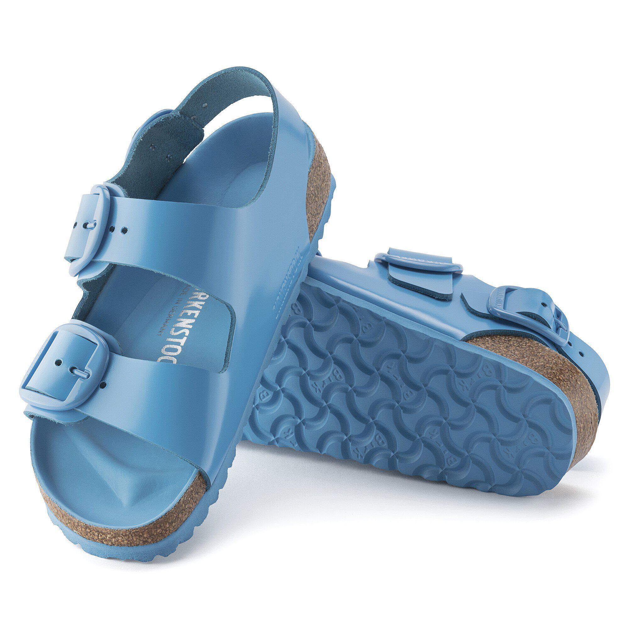Milano Big Buckle Natural Leather Patent - Image 7