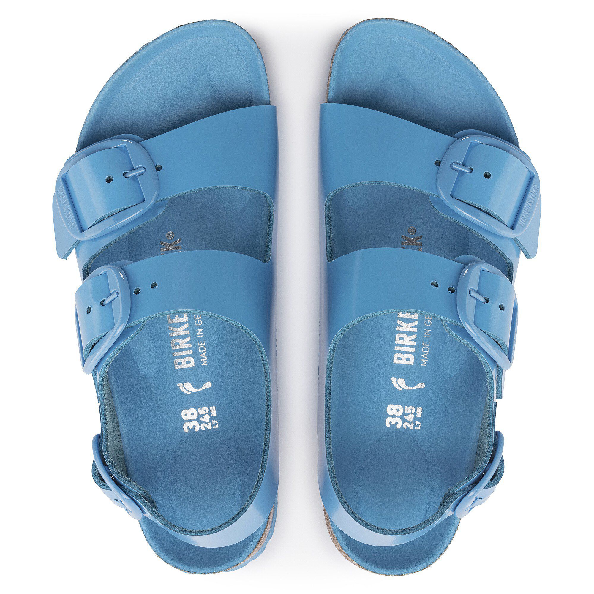 Milano Big Buckle Natural Leather Patent - Image 2