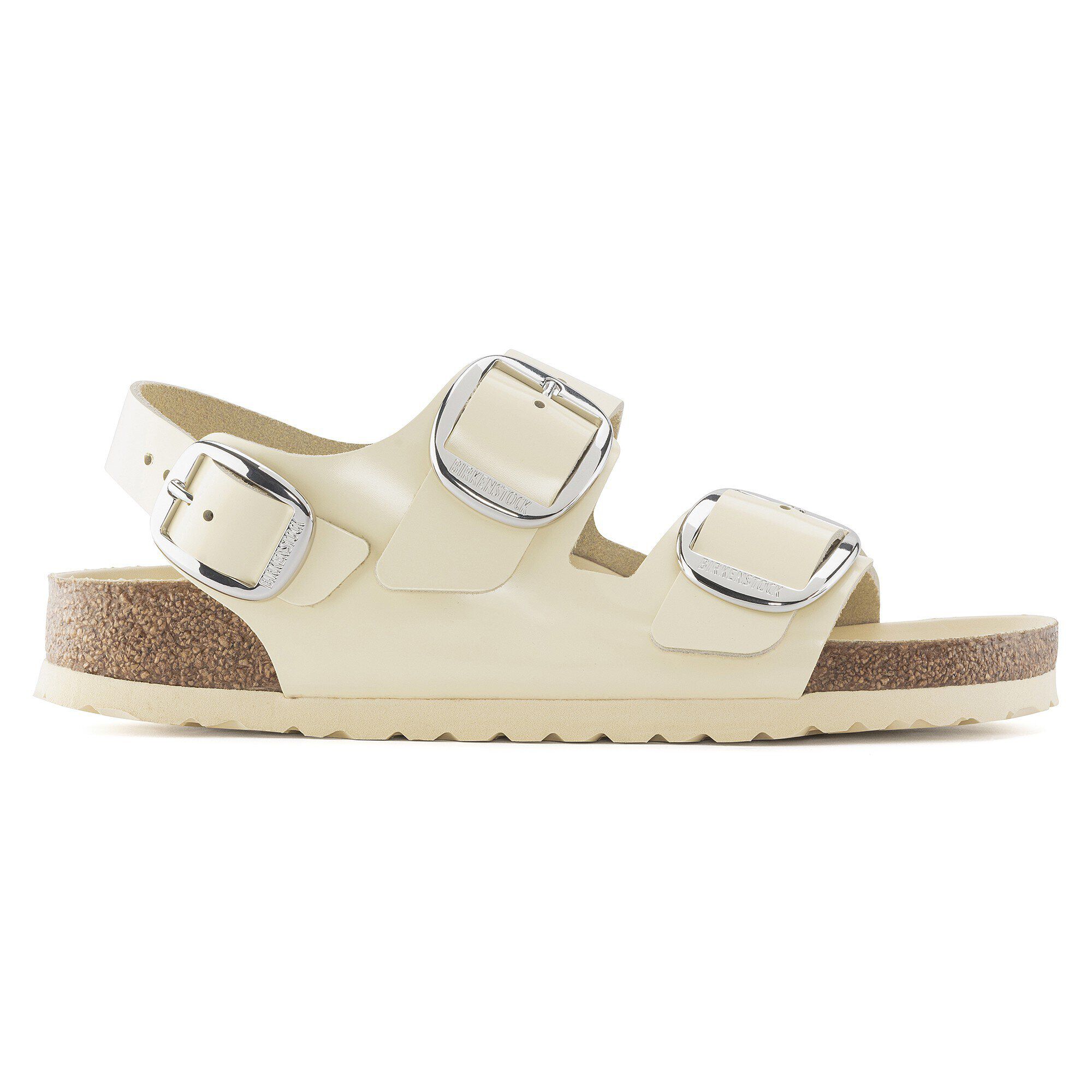 Milano Big Buckle Natural Leather Patent - Image 3