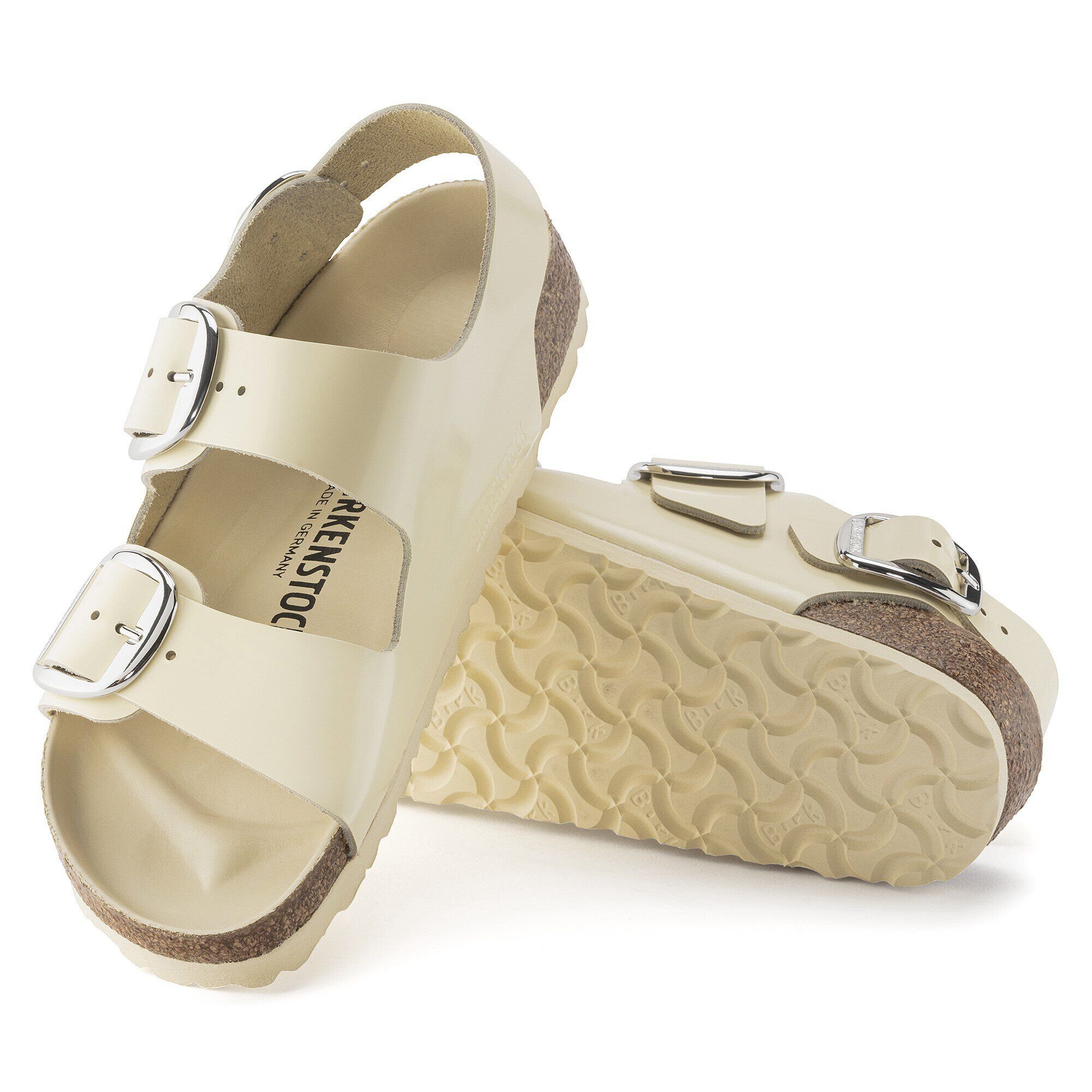 Milano Big Buckle Natural Leather Patent - Image 6