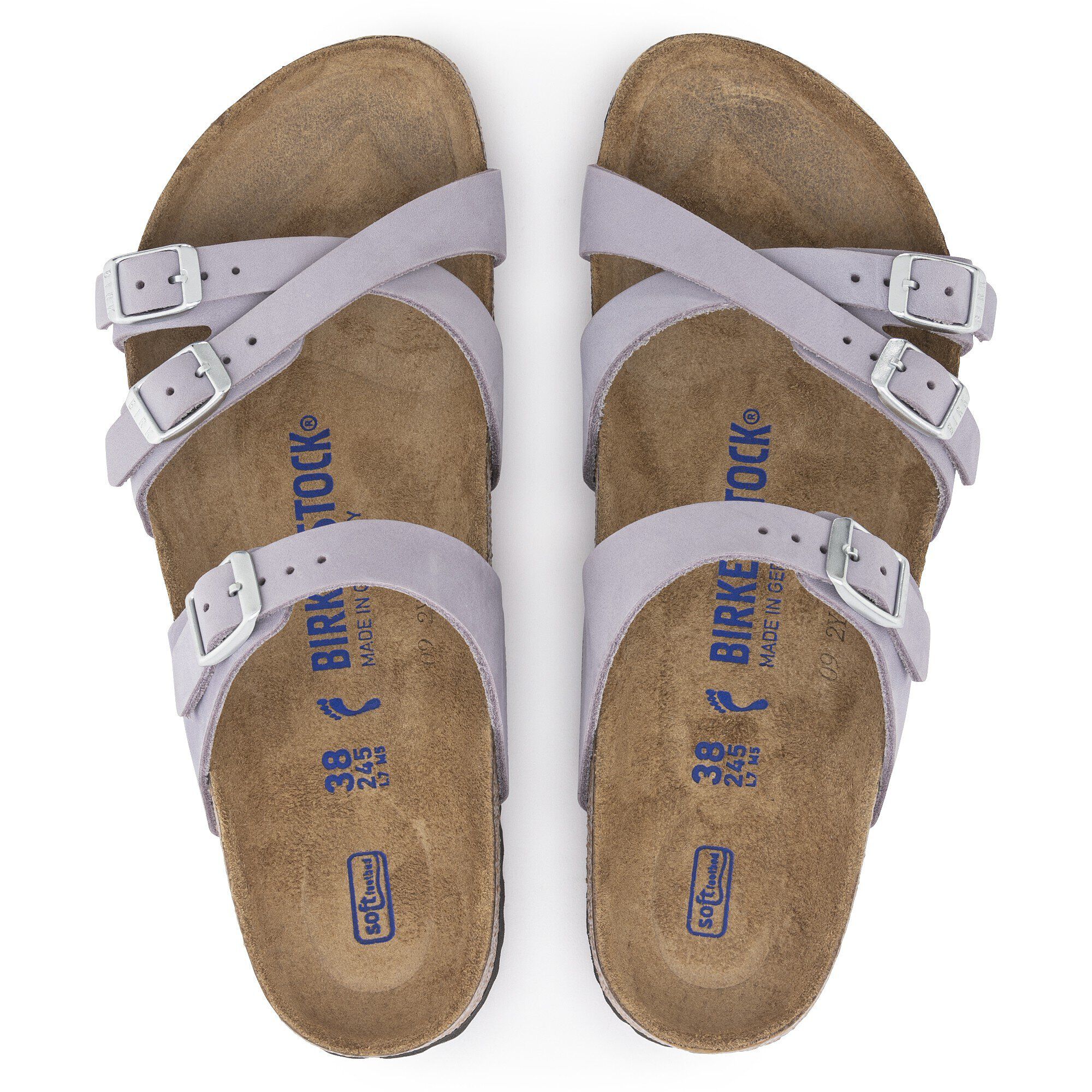 Franca Soft Footbed Nubuck Leather Purple Fog - Image 2