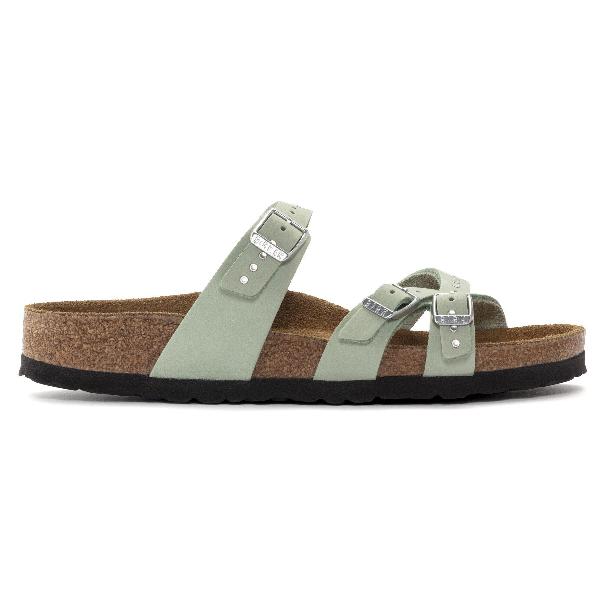 Franca Soft Footbed Nubuck Leather Matcha - Image 3