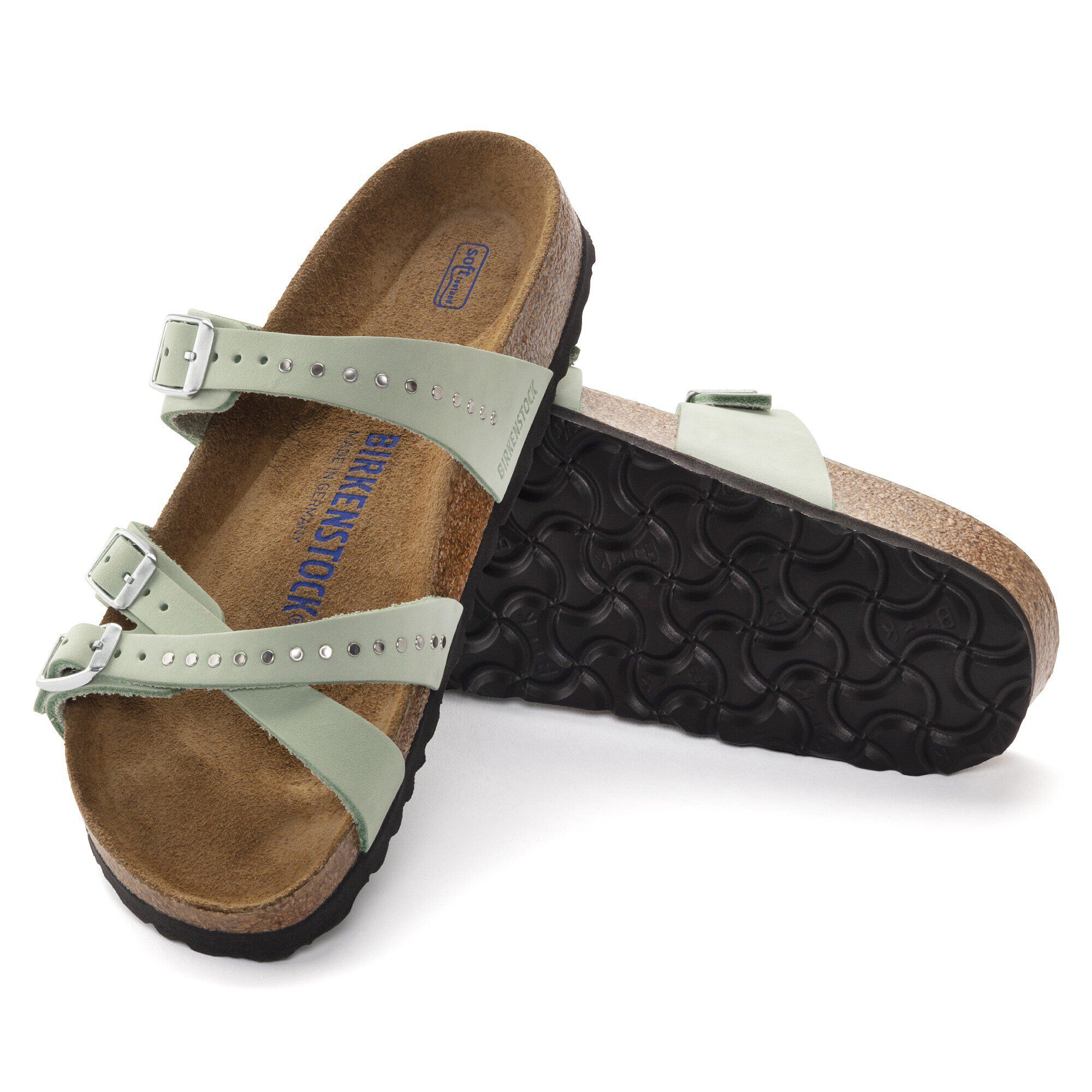 Franca Soft Footbed Nubuck Leather Matcha - Image 5