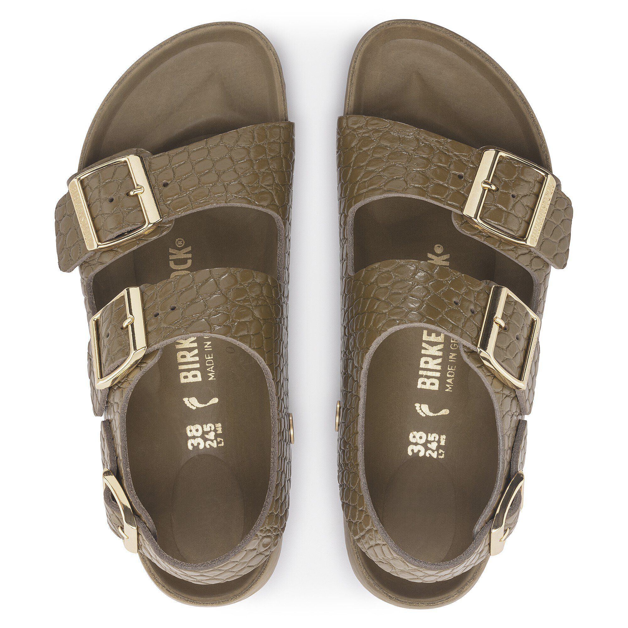 Milano Rivet Logo Natural Leather Embossed - Image 2