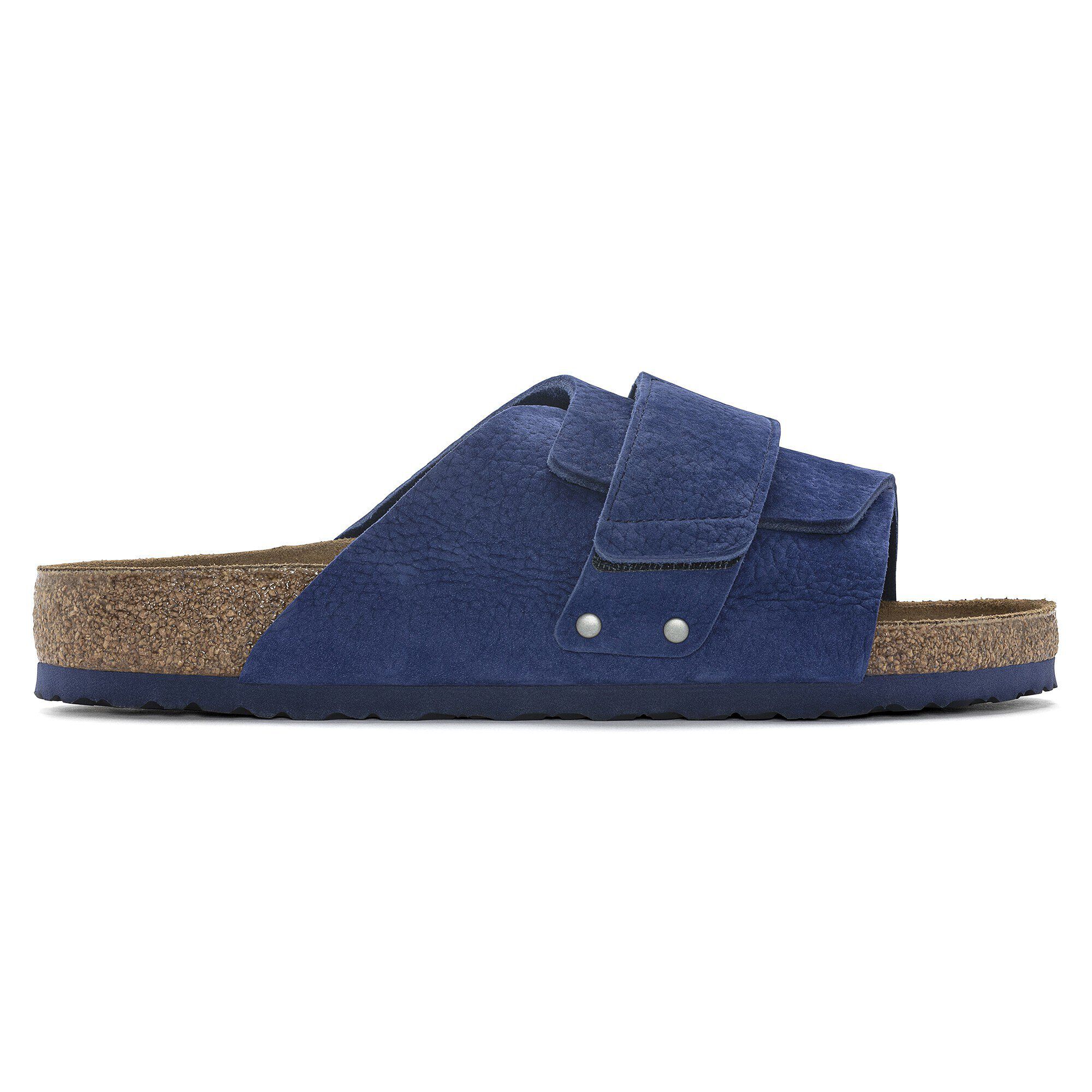Kyoto Nubuck Leather Desert Buck Indigo Blue - Image 3