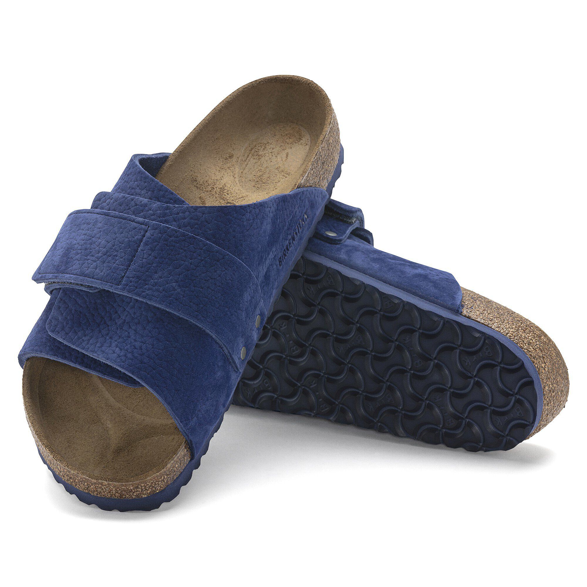 Kyoto Nubuck Leather Desert Buck Indigo Blue - Image 7