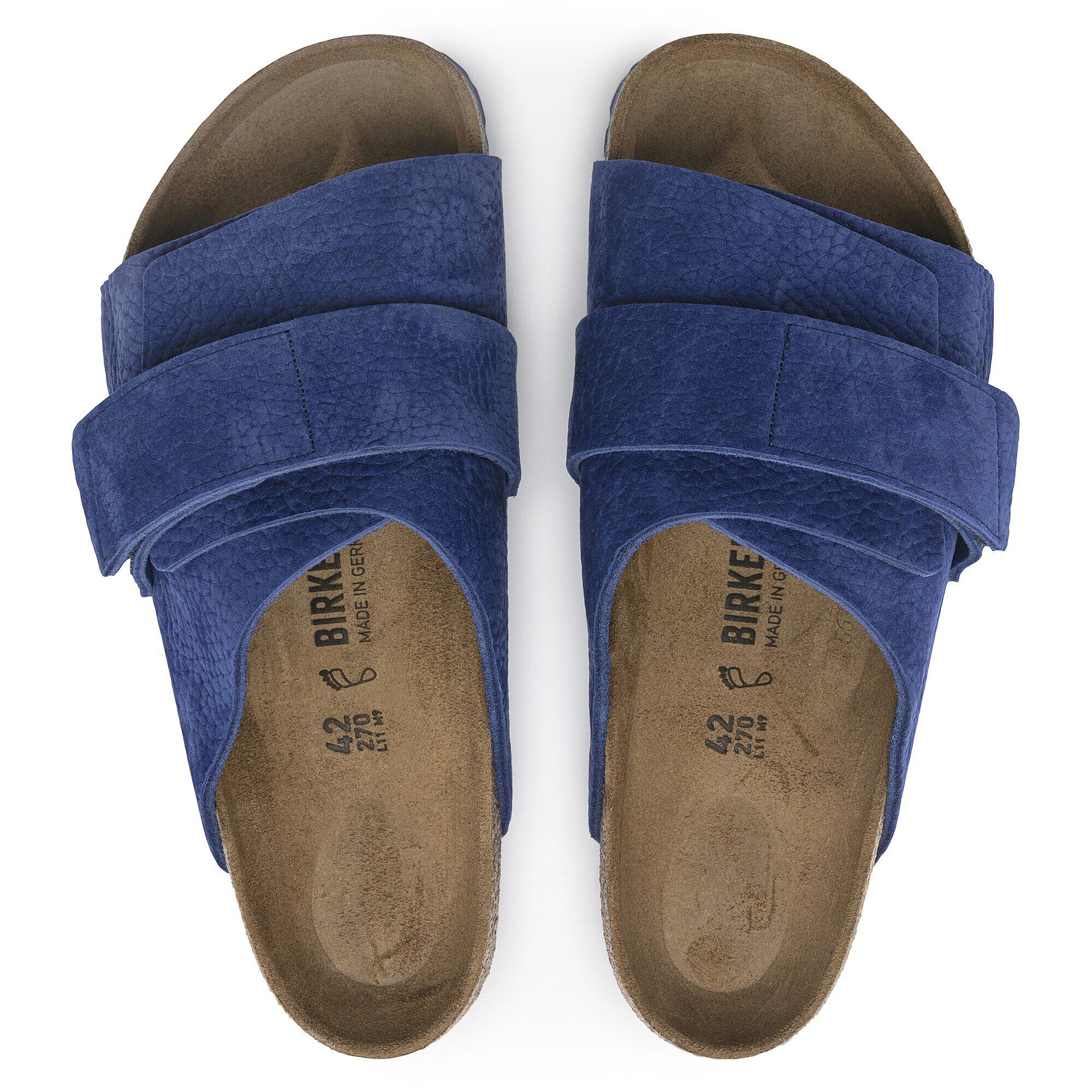 Kyoto Nubuck Leather Desert Buck Indigo Blue - Image 2