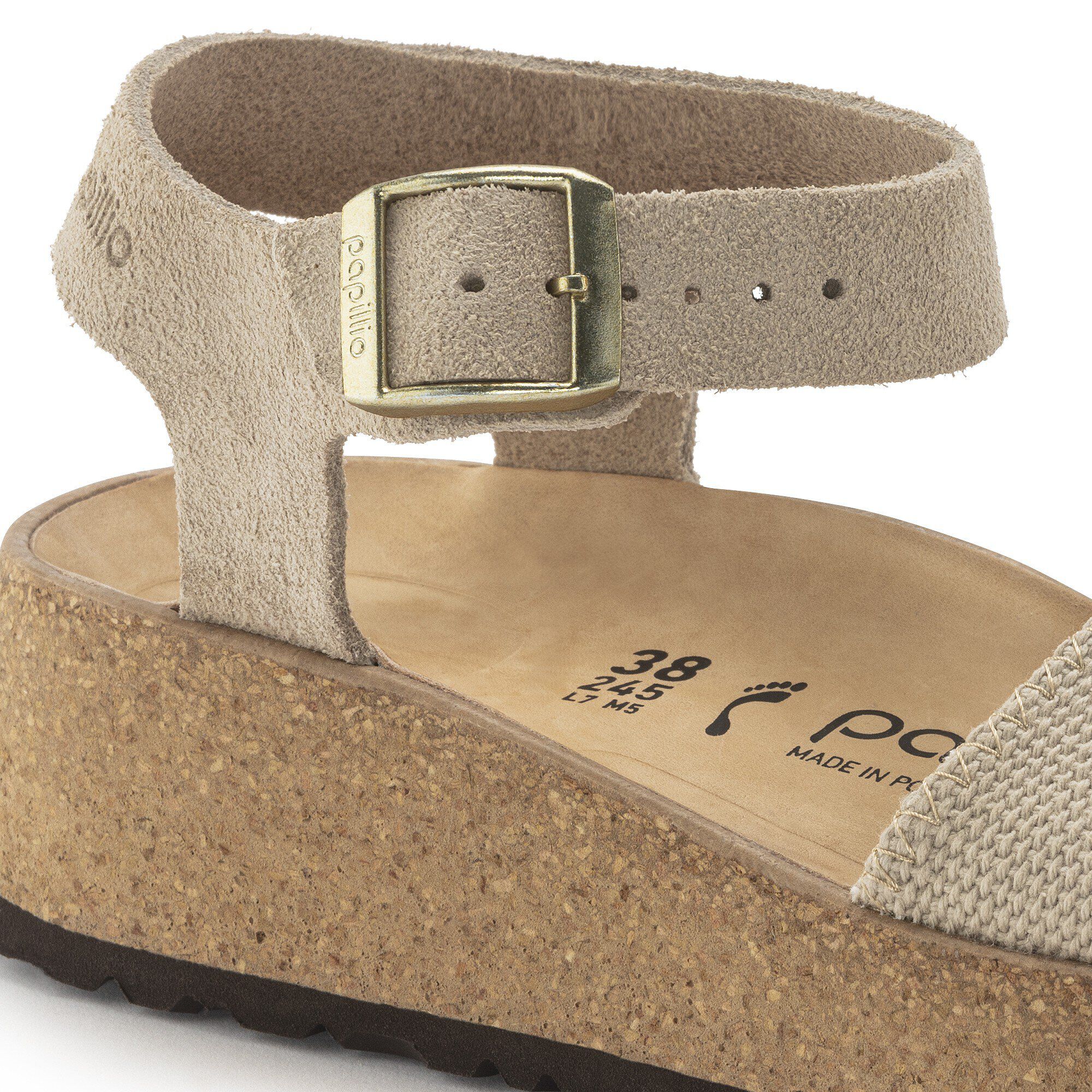 Glenda Suede Leather-Textile Sandcastle - Image 5