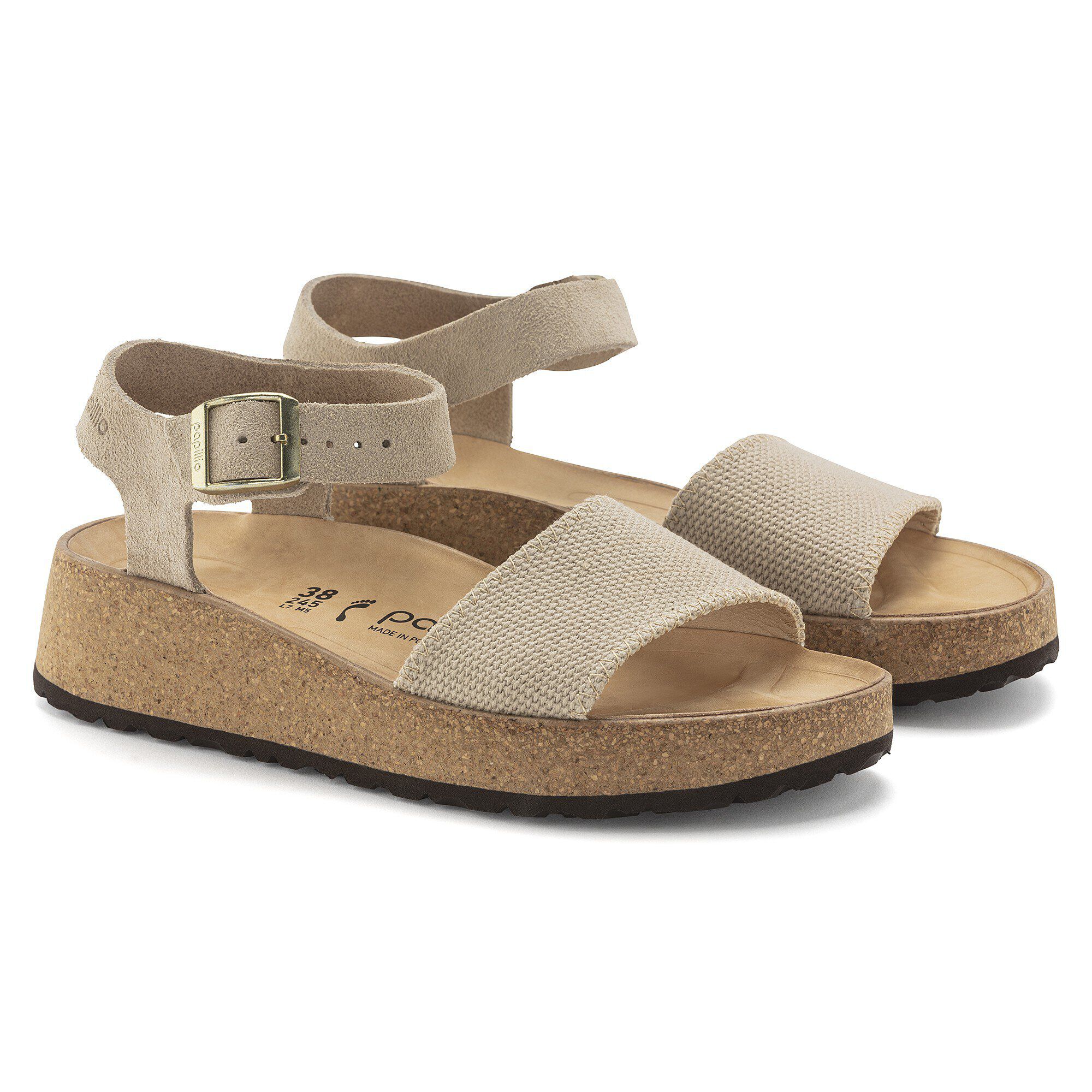 Glenda Suede Leather-Textile Sandcastle - Image 4