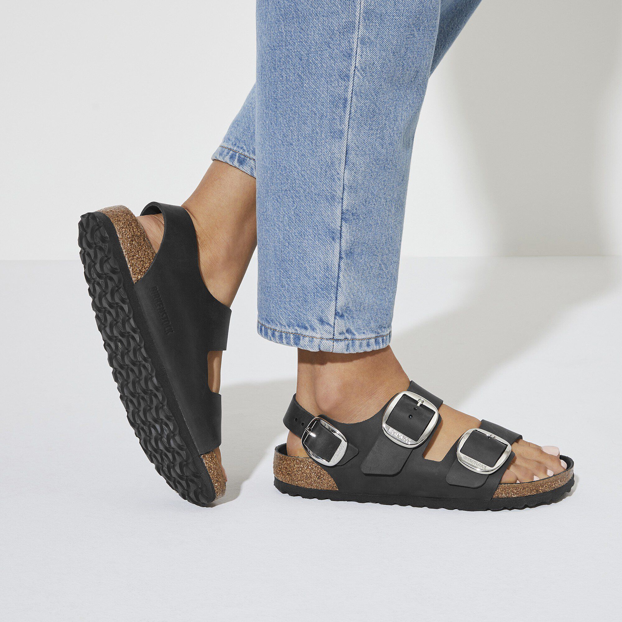 Milano Big Buckle Natural Leather Oiled - Image 6