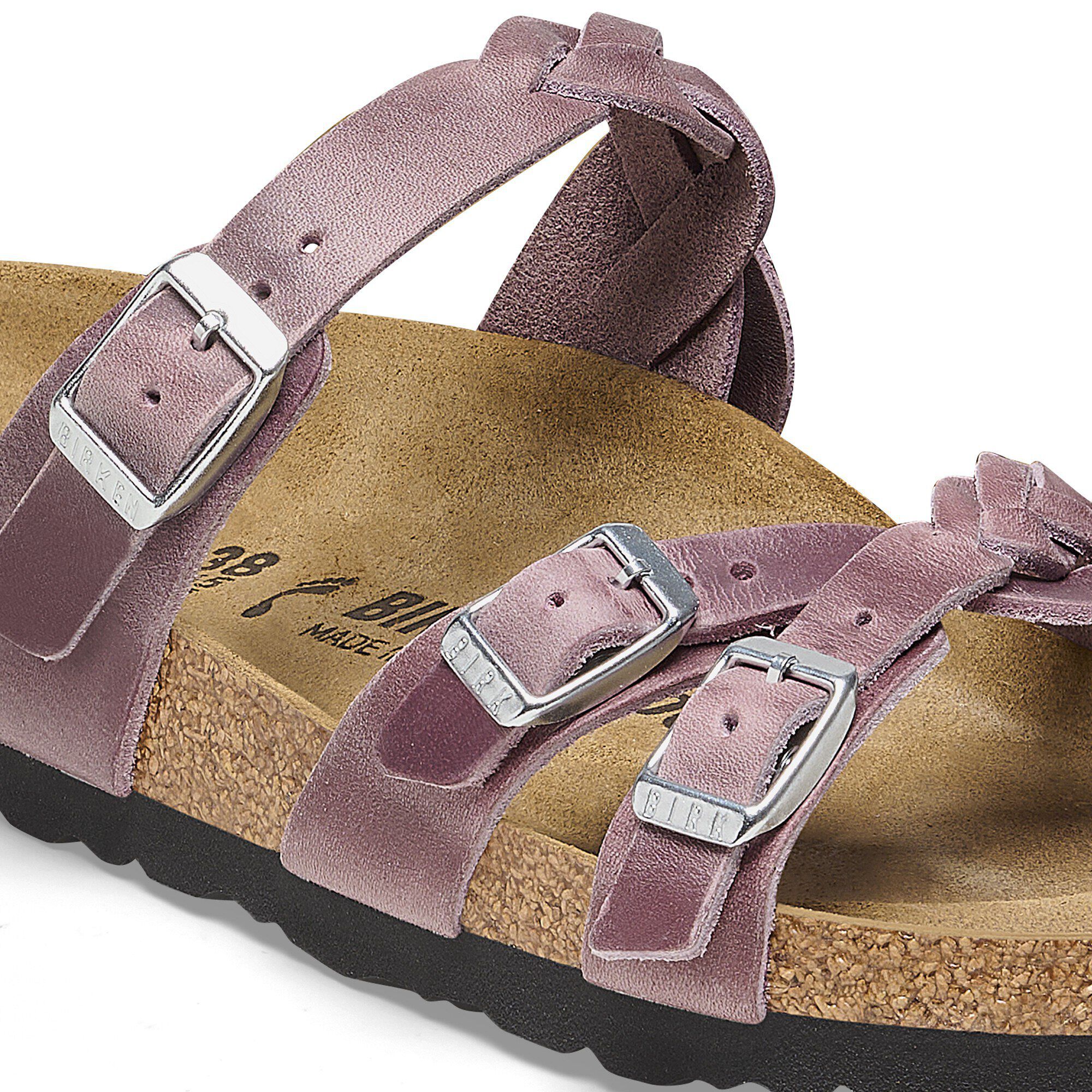 Franca Braided Oiled Leather Lavender - Image 6