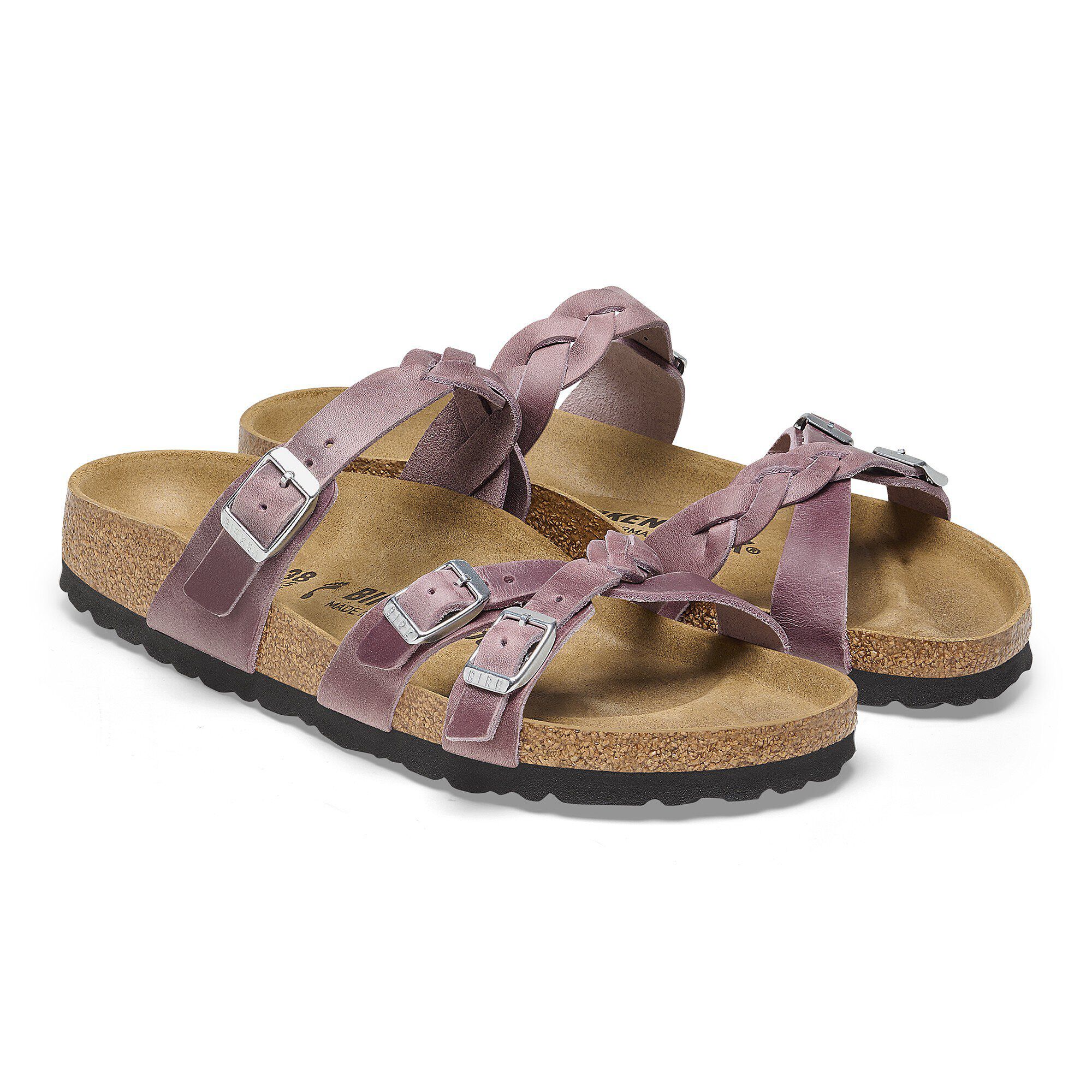 Franca Braided Oiled Leather Lavender - Image 7