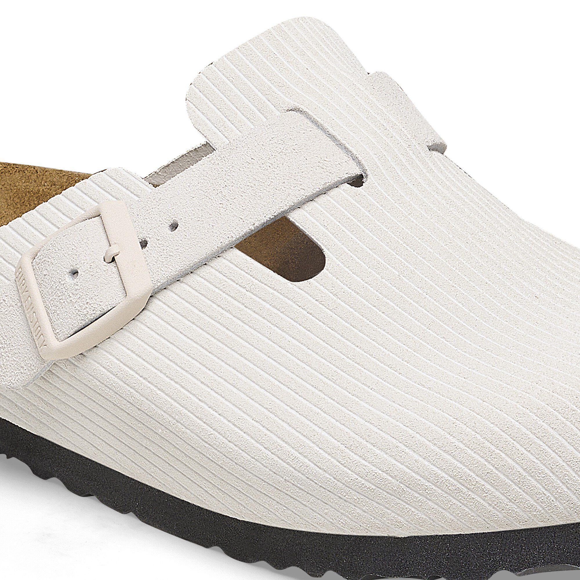 Boston Suede Leather Corduroy Antique White - Image 6