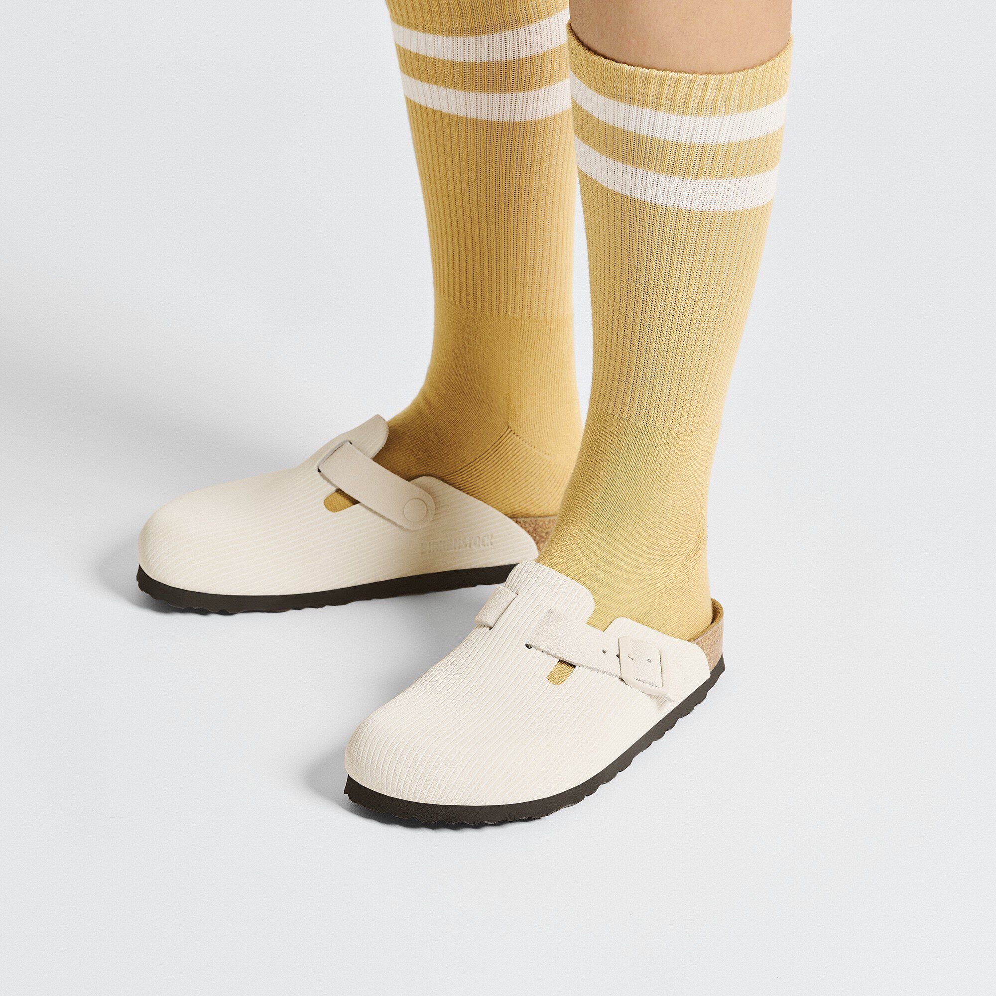Boston Suede Leather Corduroy Antique White - Image 8